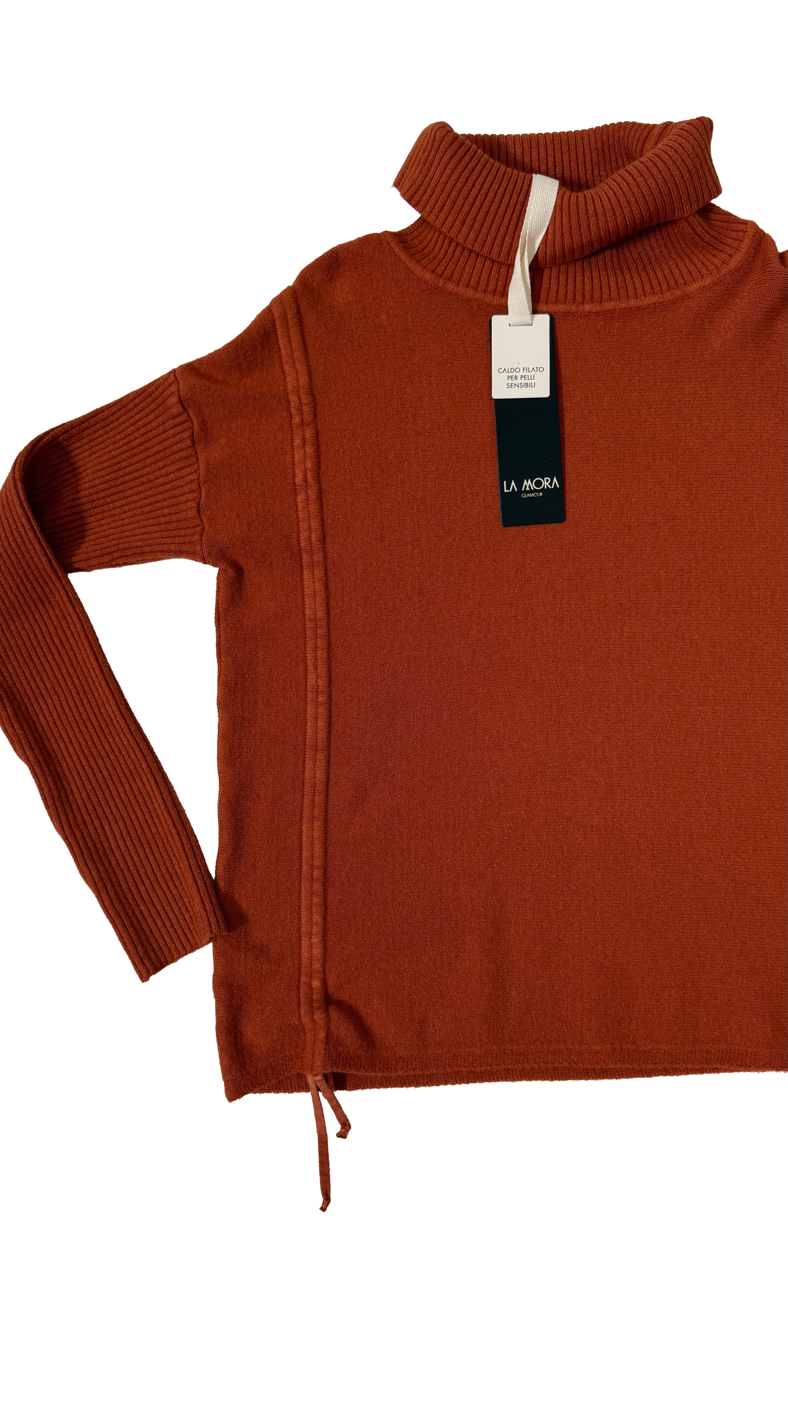 MAGLIA QUADRATA CON COULISSE IN CALDA VISCOSA