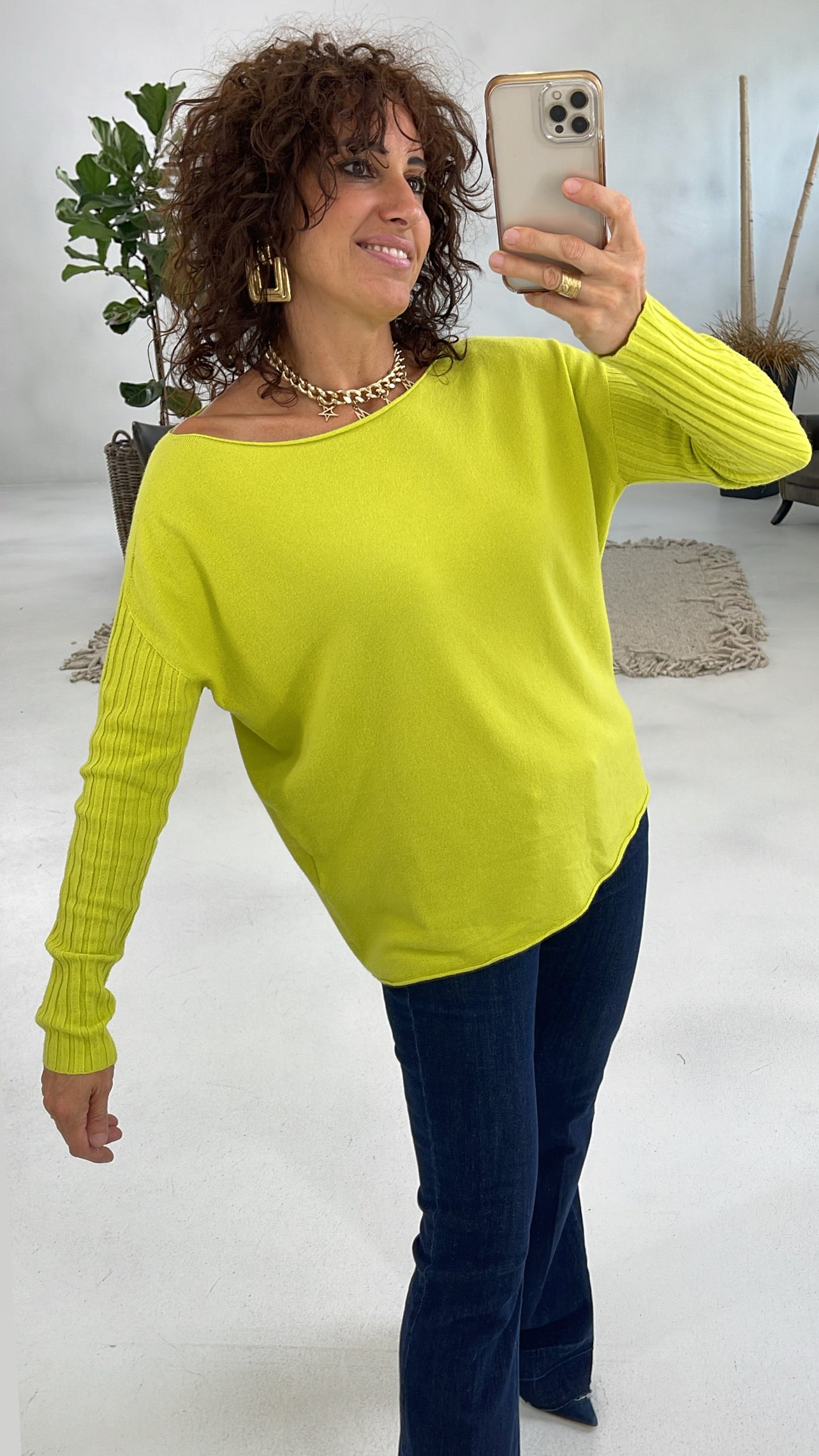 MAGLIA QUADRATA IN CALDA VISCOSA