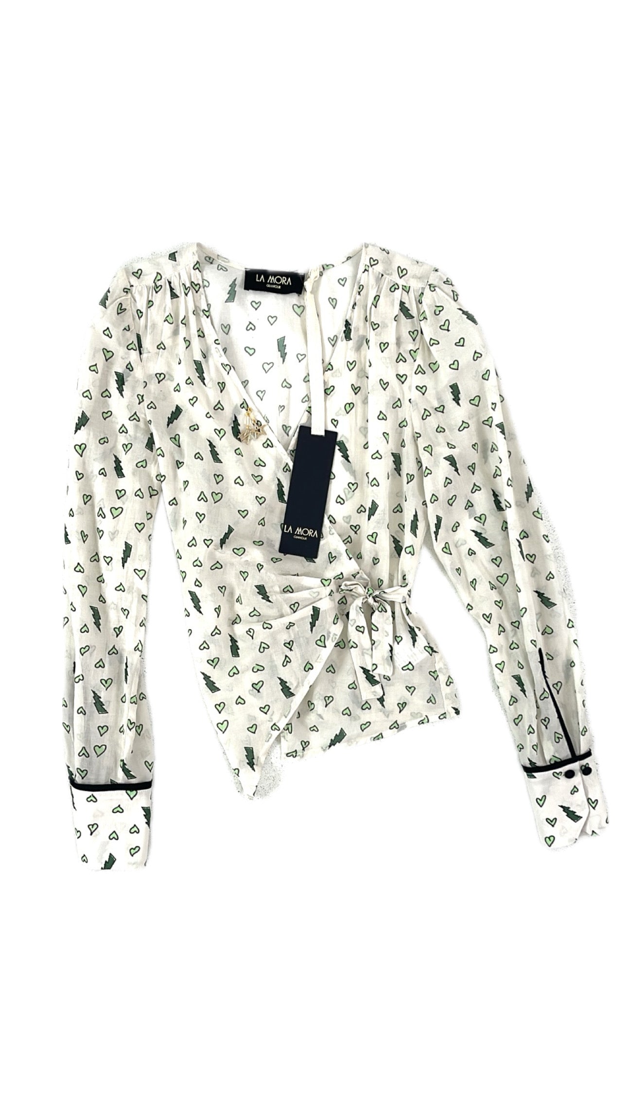 CAMICIA INCROCIATA IN MUSSOLA DI COTONE