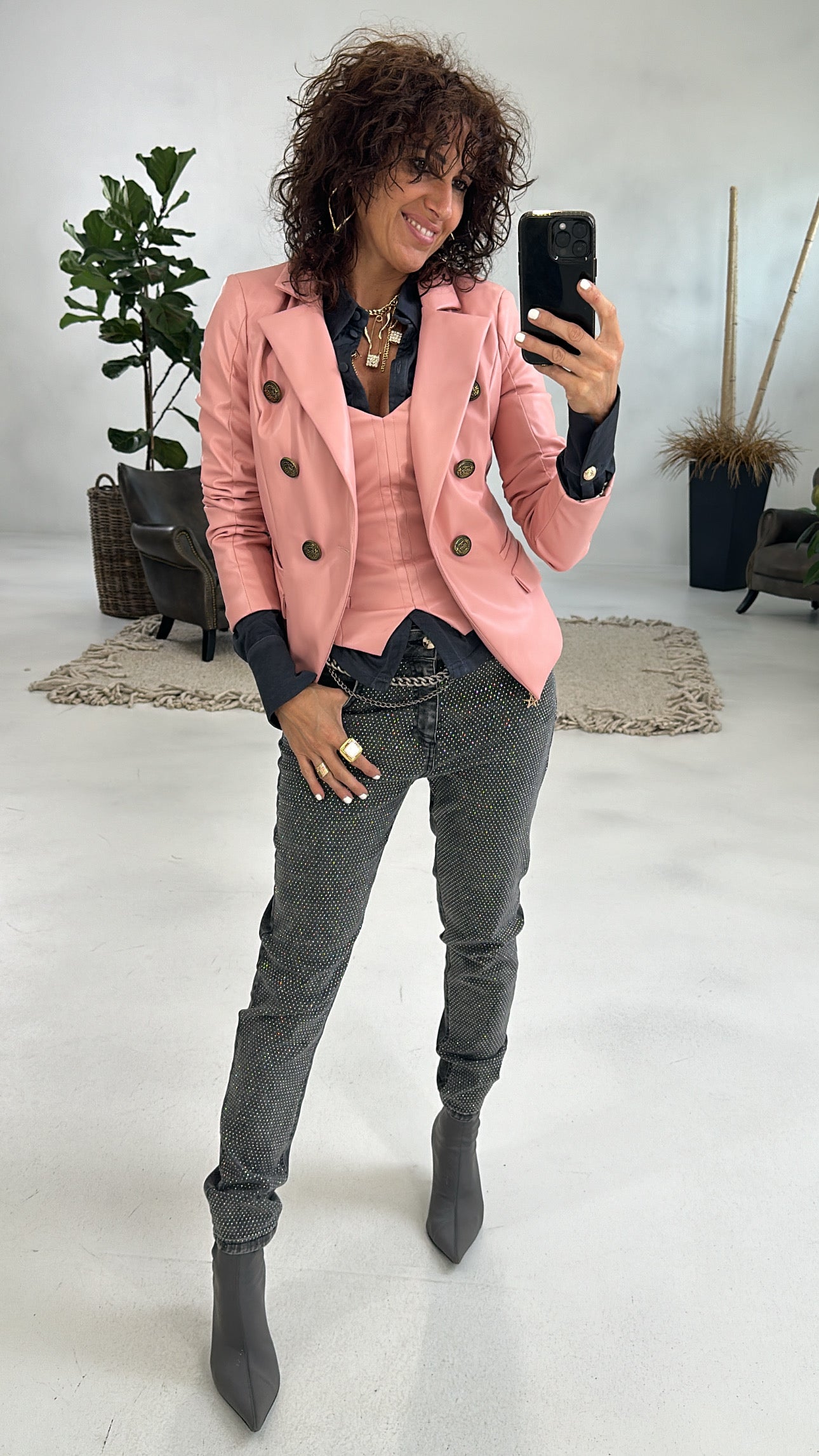 BUSTINO IN FINTA PELLE OPACA