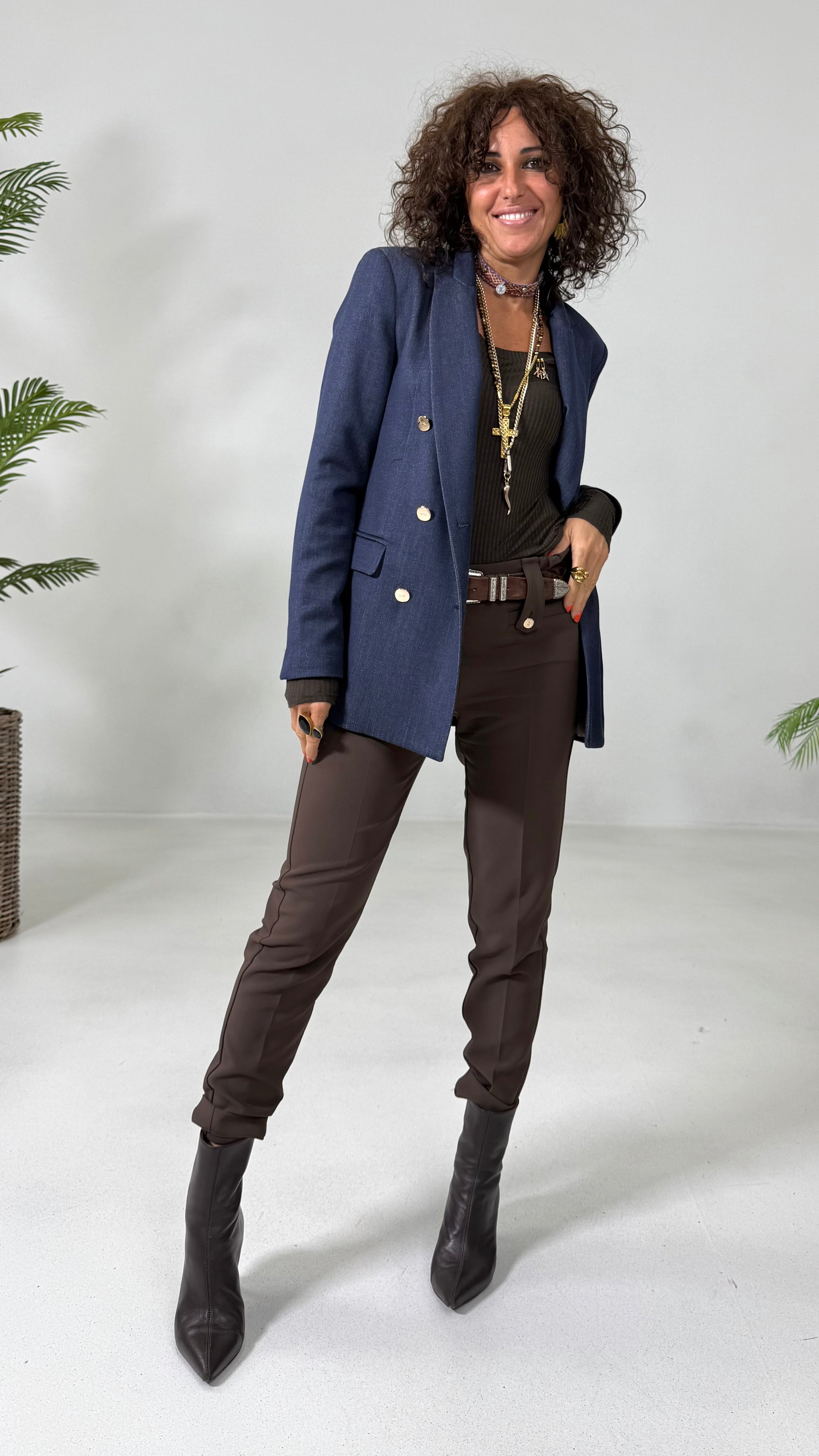 PANTALONE BASIC IN CADY TECNICO