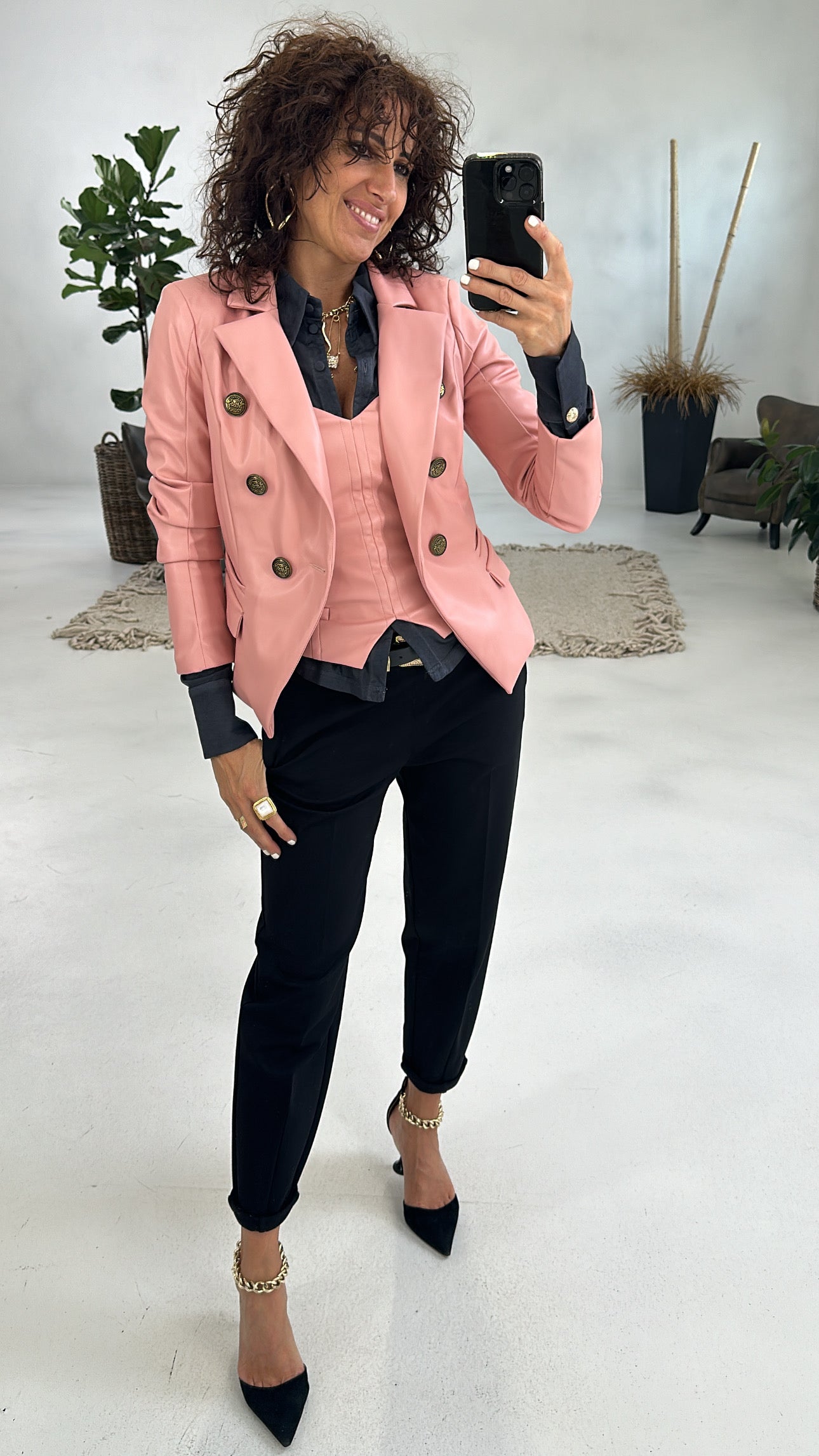 BUSTINO IN FINTA PELLE OPACA