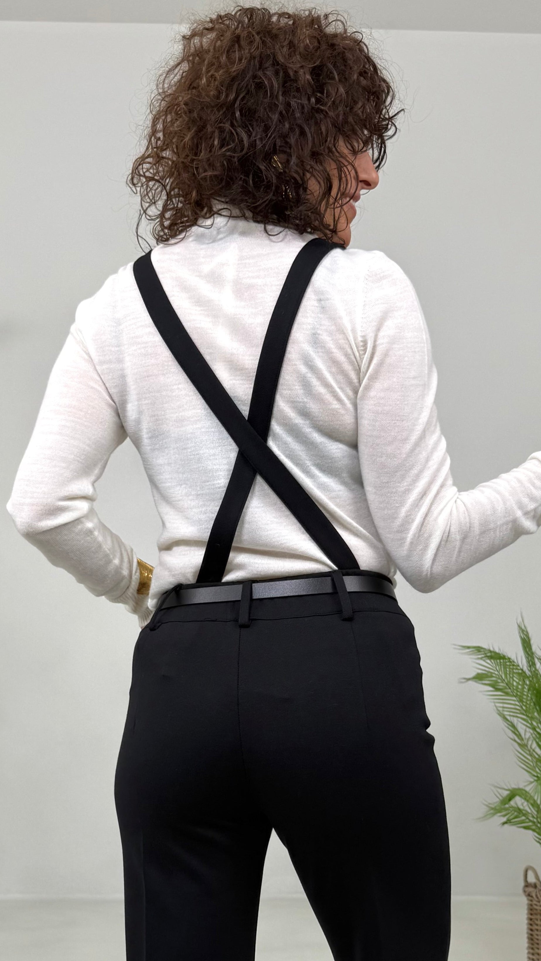 PETTORINA PER EFFETTO SALOPETTE IN PUNTO ROMA DIAGONALE