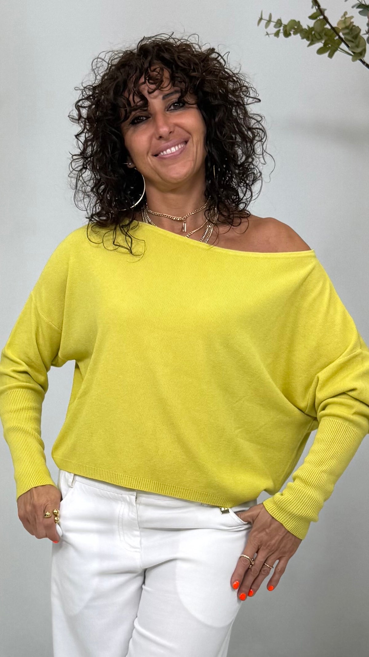 MAGLIA OVALE IN CALDA VISCOSA