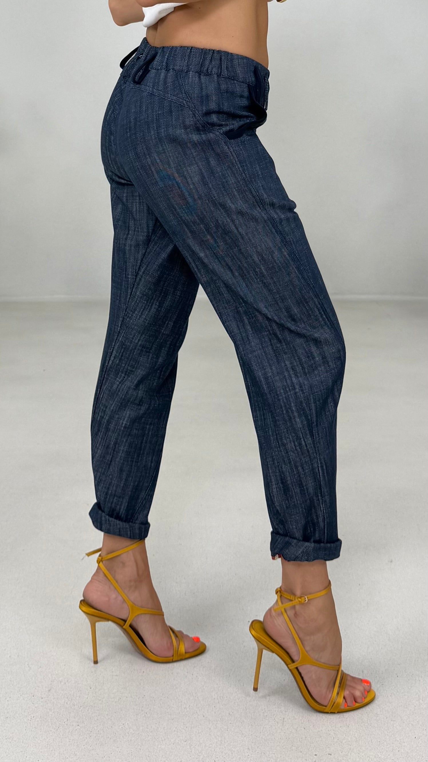 BAGGY ROCK IN DENIM 100% COTONE
