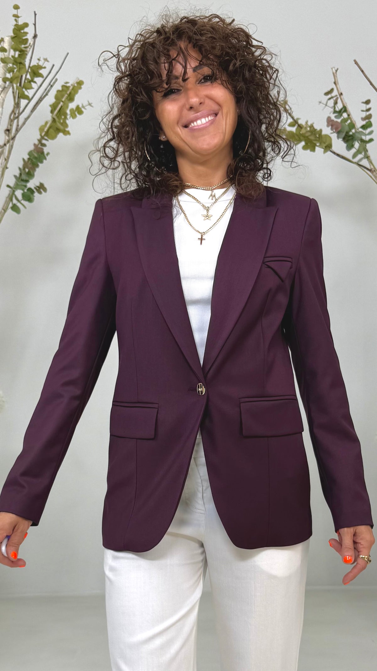 GIACCA BLAZER IN TECNICO FLUIDO