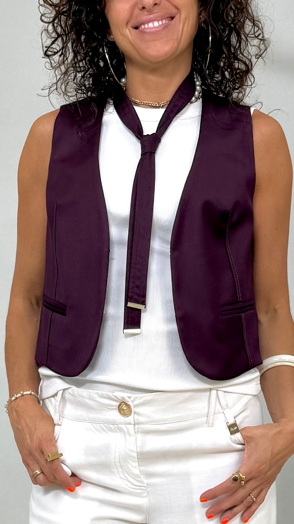 GILET GANCETTI IN TECNICO FLUIDO