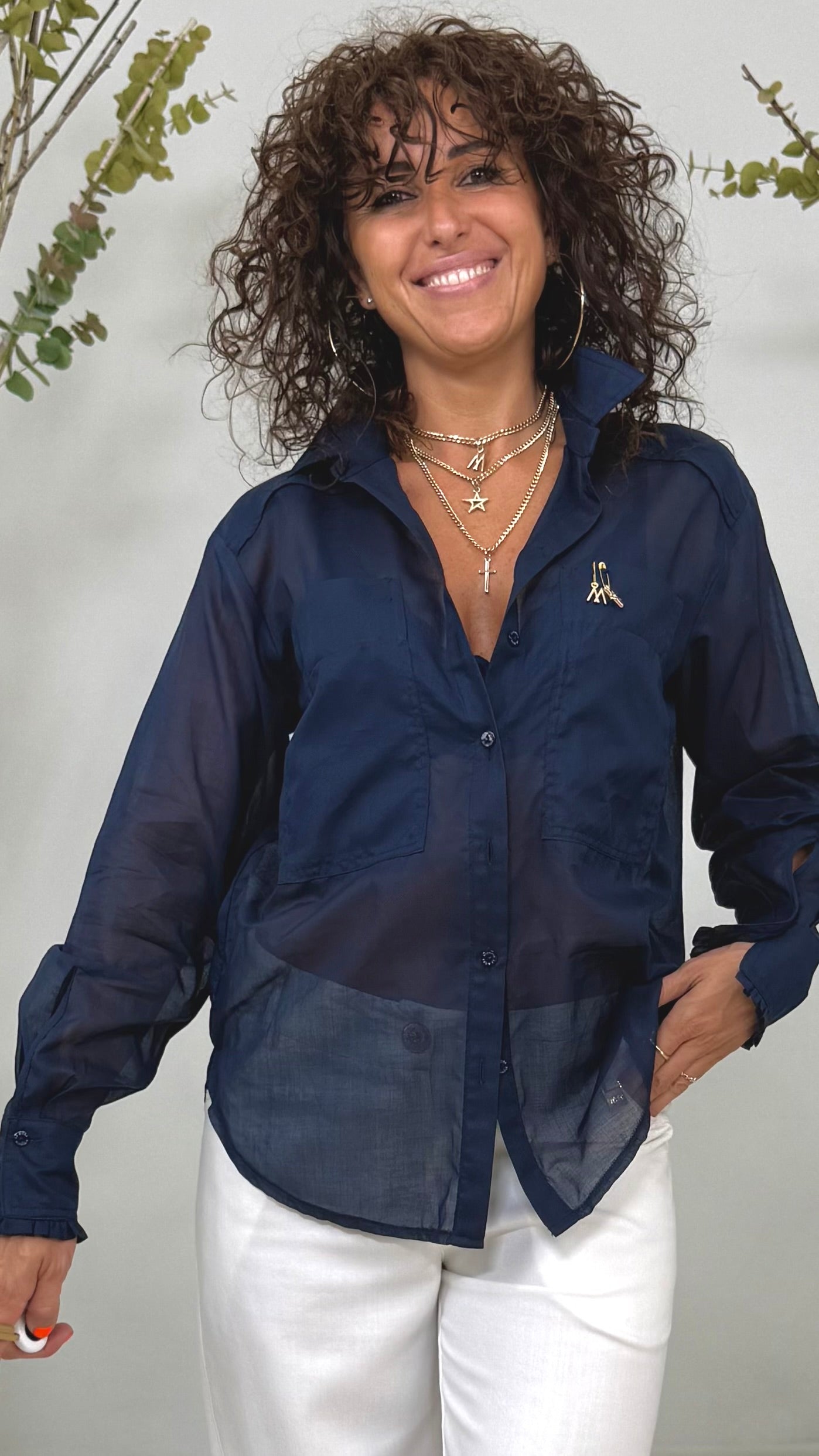 CAMICIA UOMO IN MUSSOLA DI COTONE