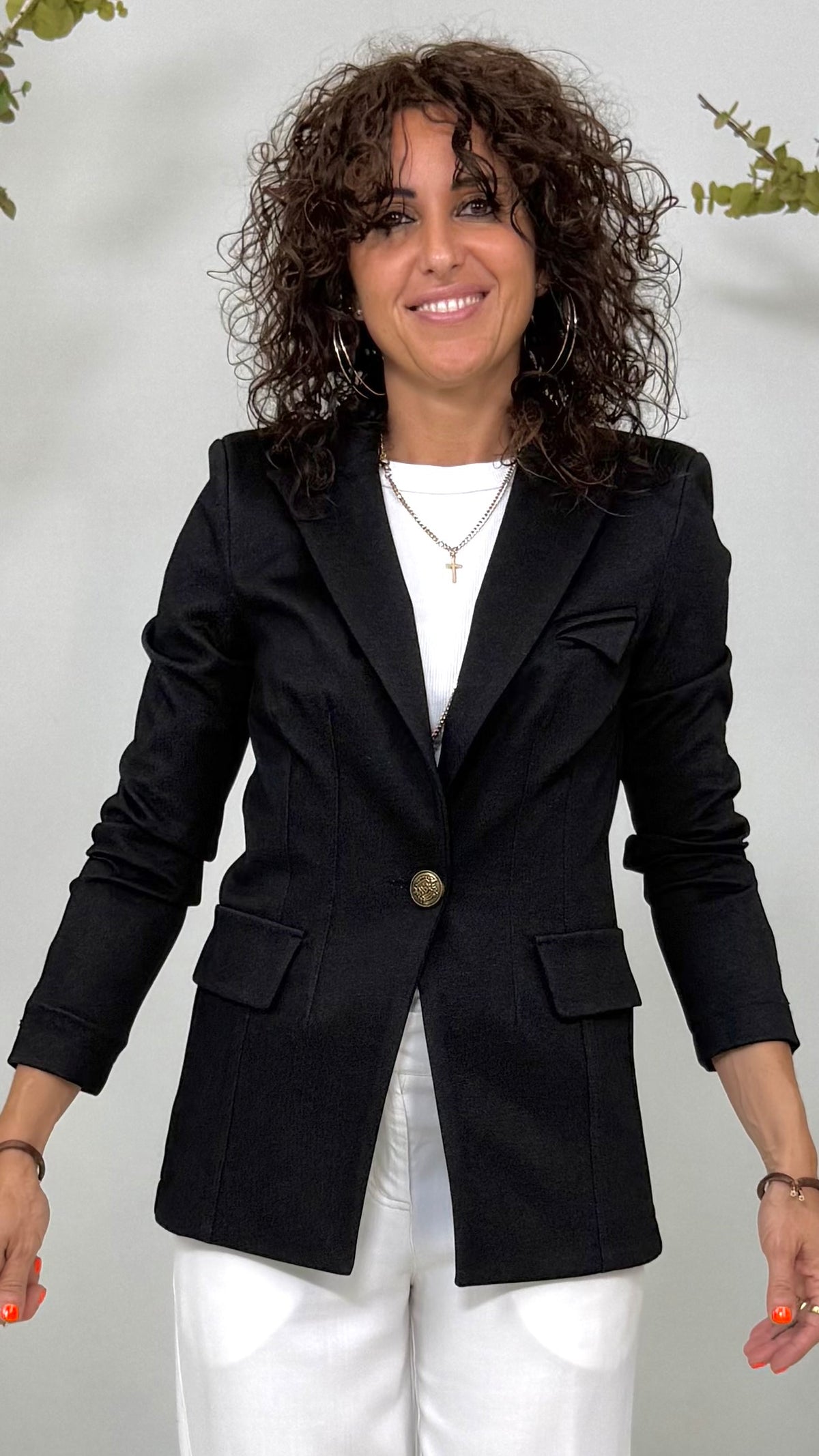 GIACCA IN TWILL PUNTO MAGLIA
