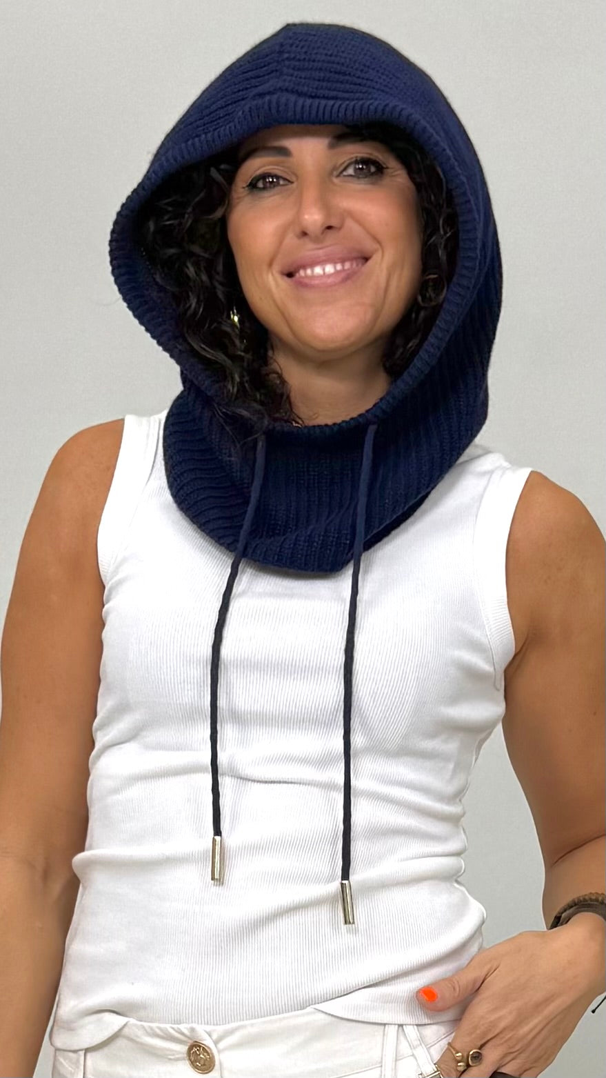 COPRICAPO/PASSAMONTAGNA IN MISTO CASHMERE