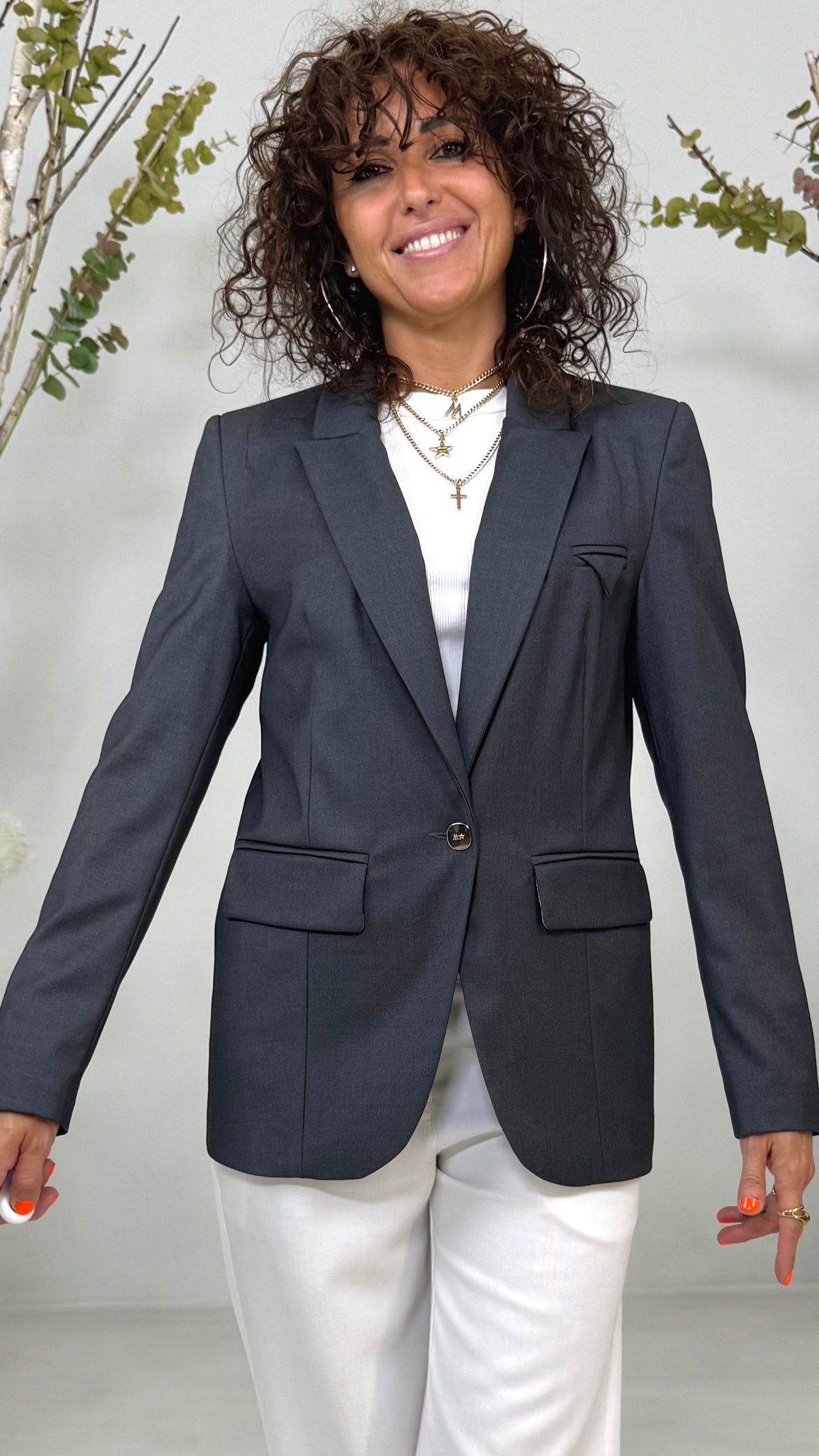 GIACCA BLAZER IN TECNICO FLUIDO