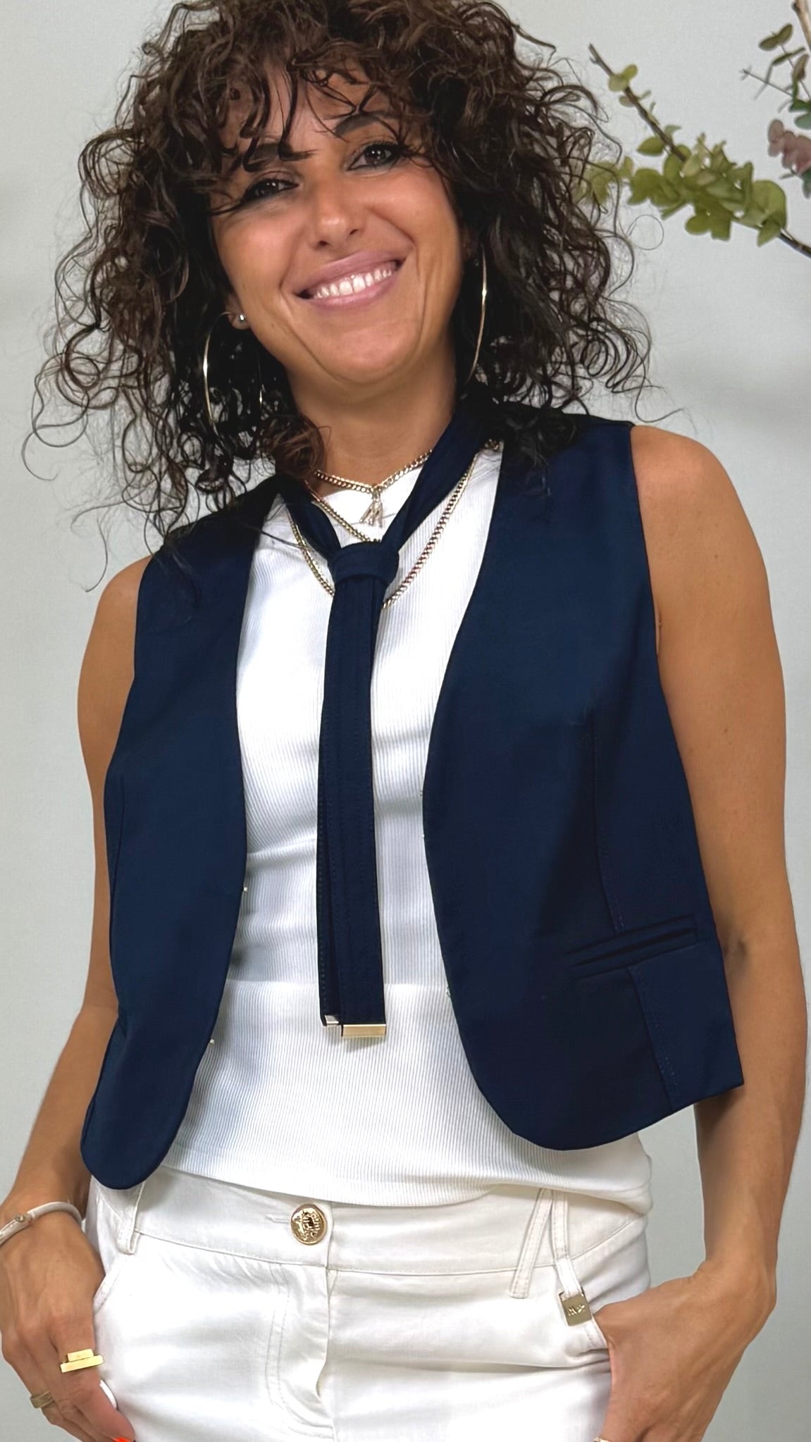 GILET GANCETTI IN TECNICO FLUIDO