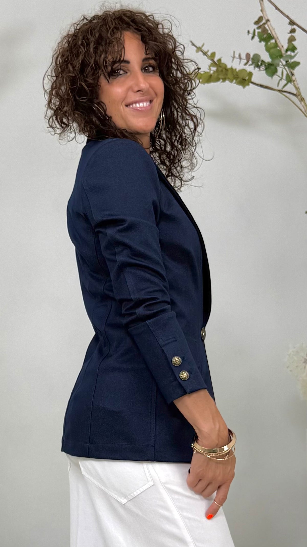 GIACCA IN TWILL PUNTO MAGLIA