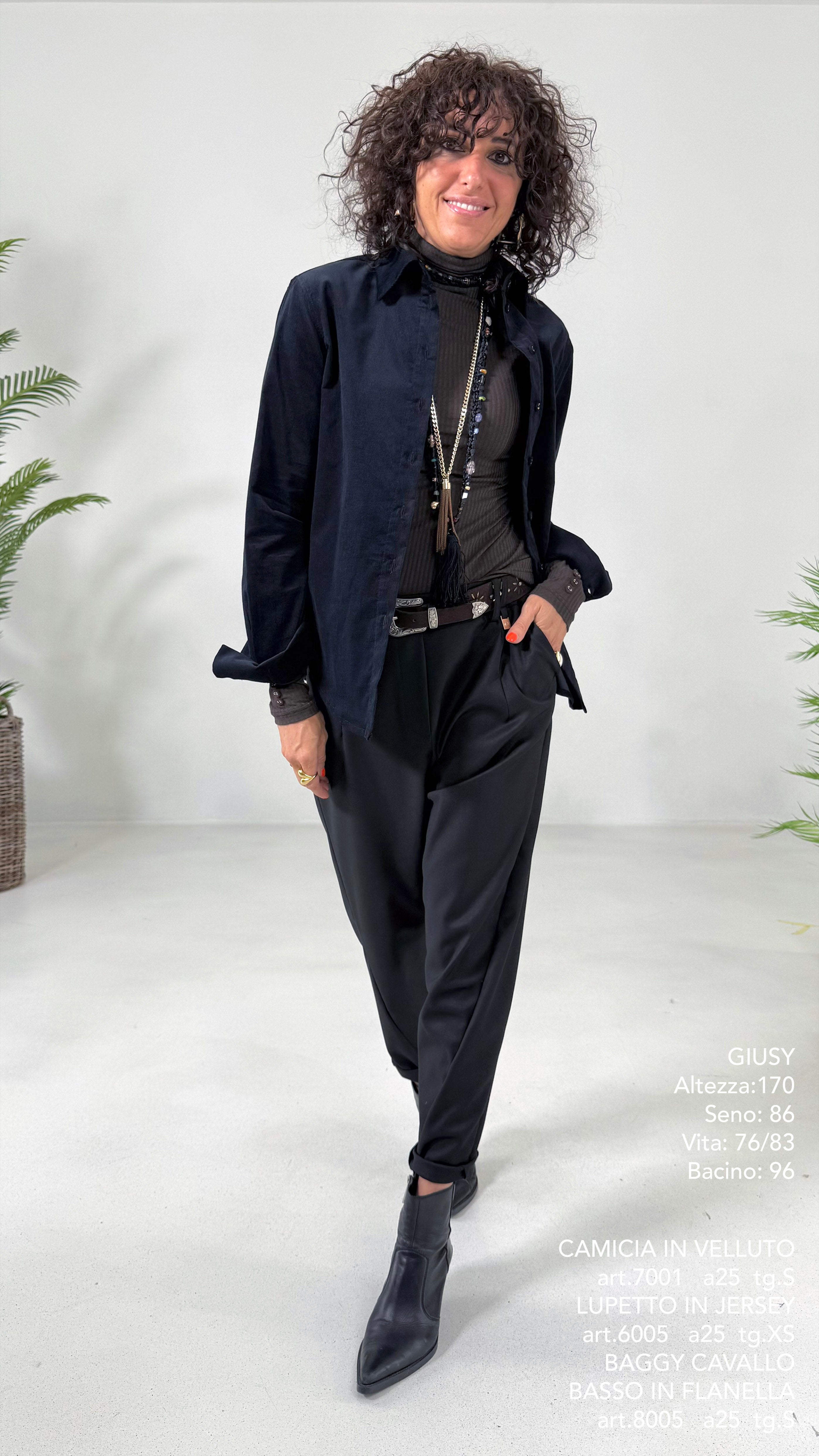 CAMICIA IN VELLUTO 2000 RIGHE