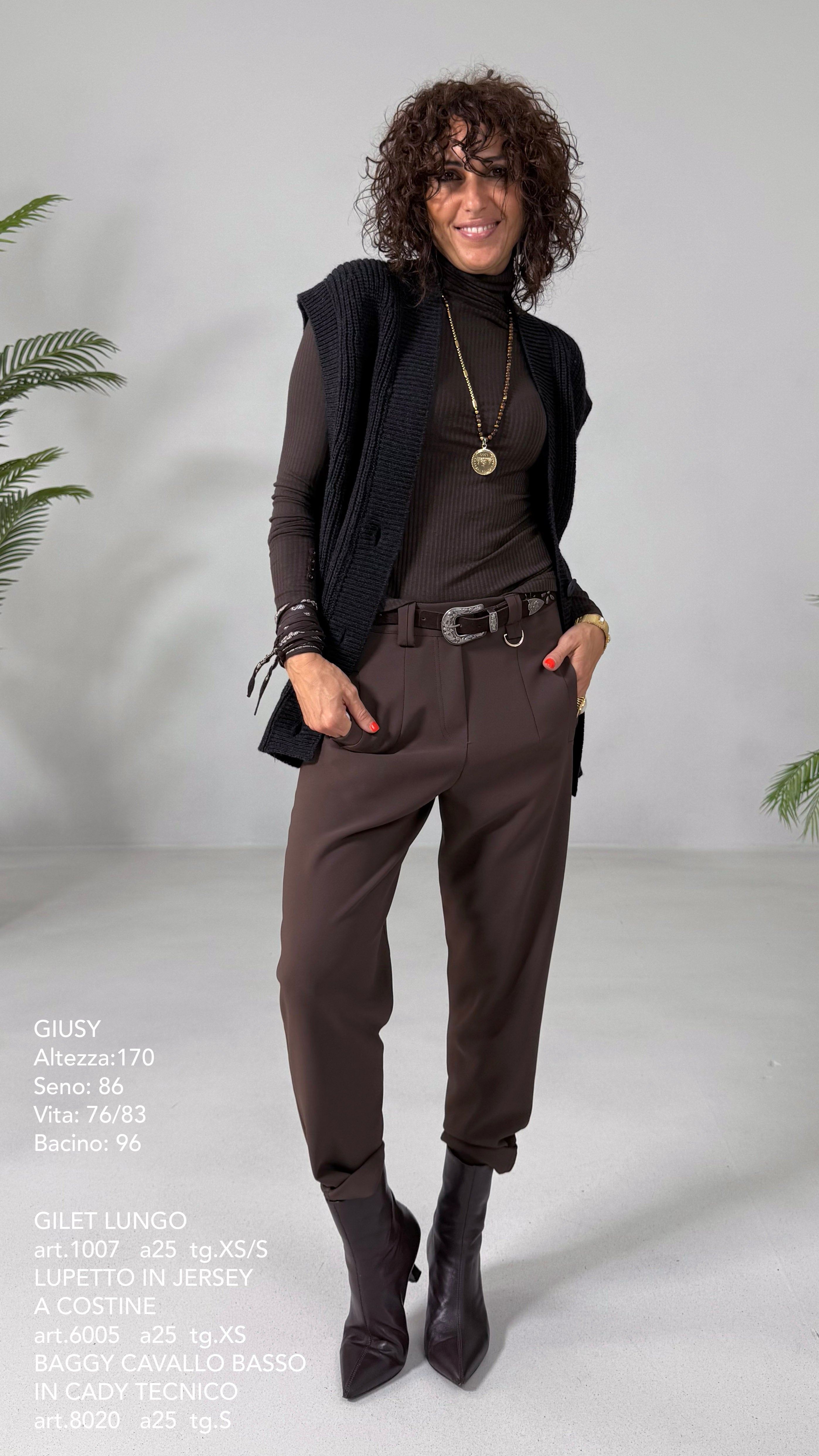GILET LUNGO IN MISTO LANA E ALPACA