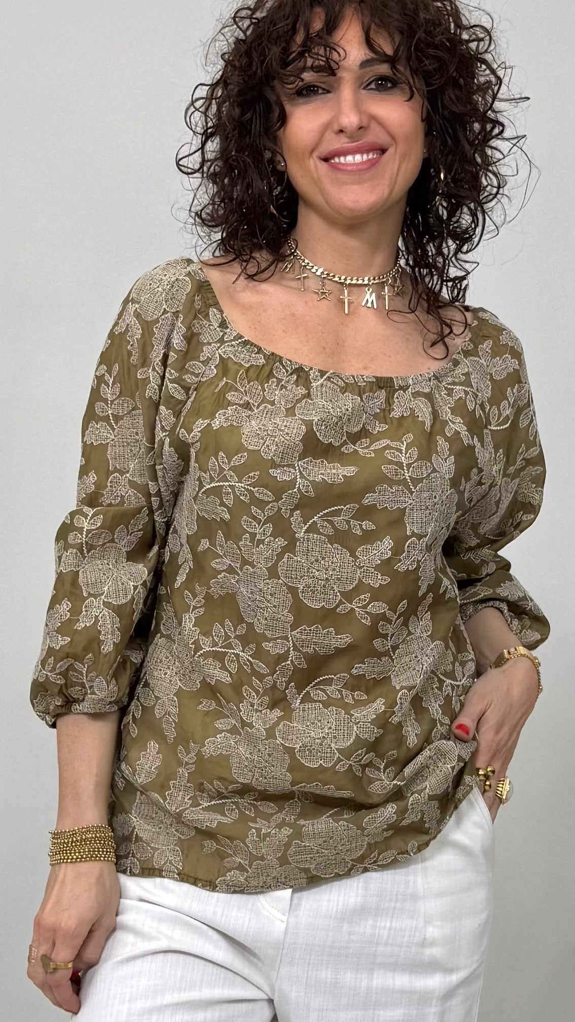 SHIFFER VOILE MANICA 3/4