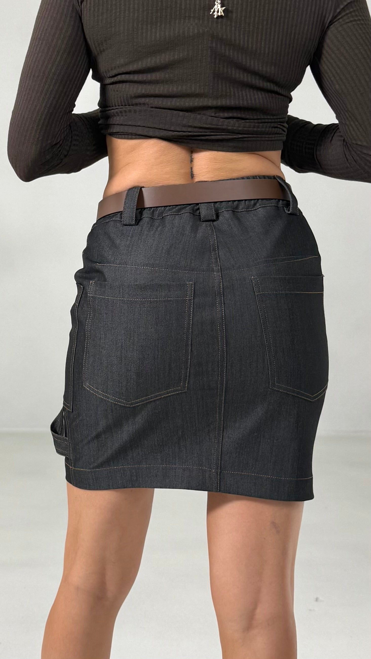 GONNA IN JEANS SLEGATO