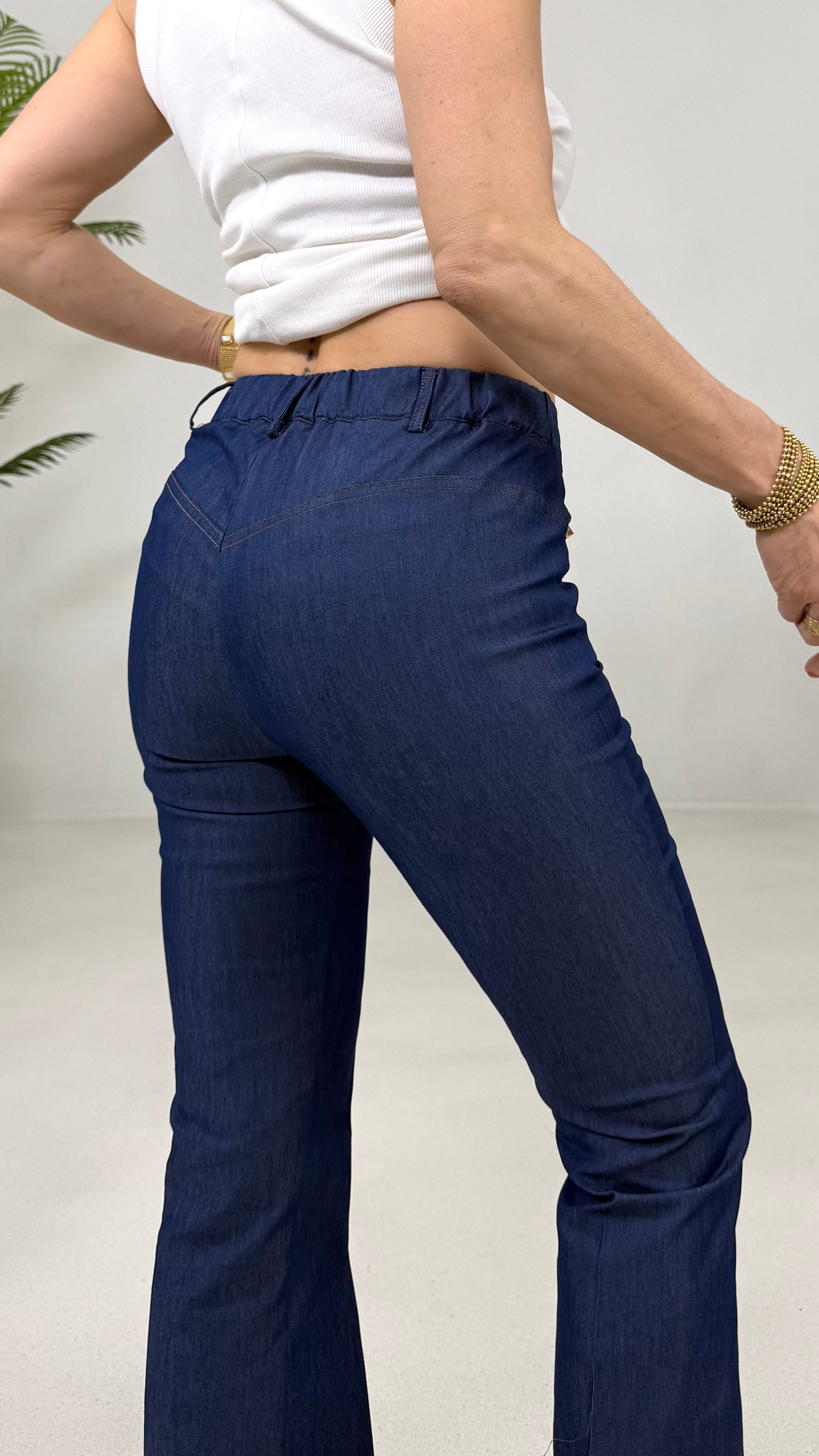 ZAMPA IN JEANS ELASTICO
