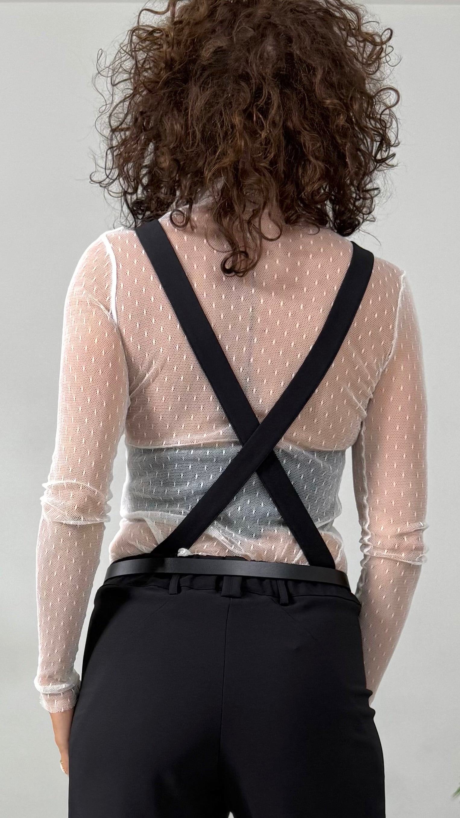 PETTORINA PER EFFETTO SALOPETTE IN CADY TECNICO