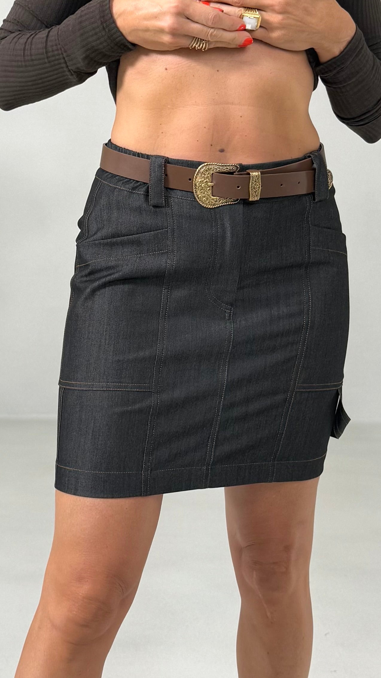 GONNA IN JEANS SLEGATO