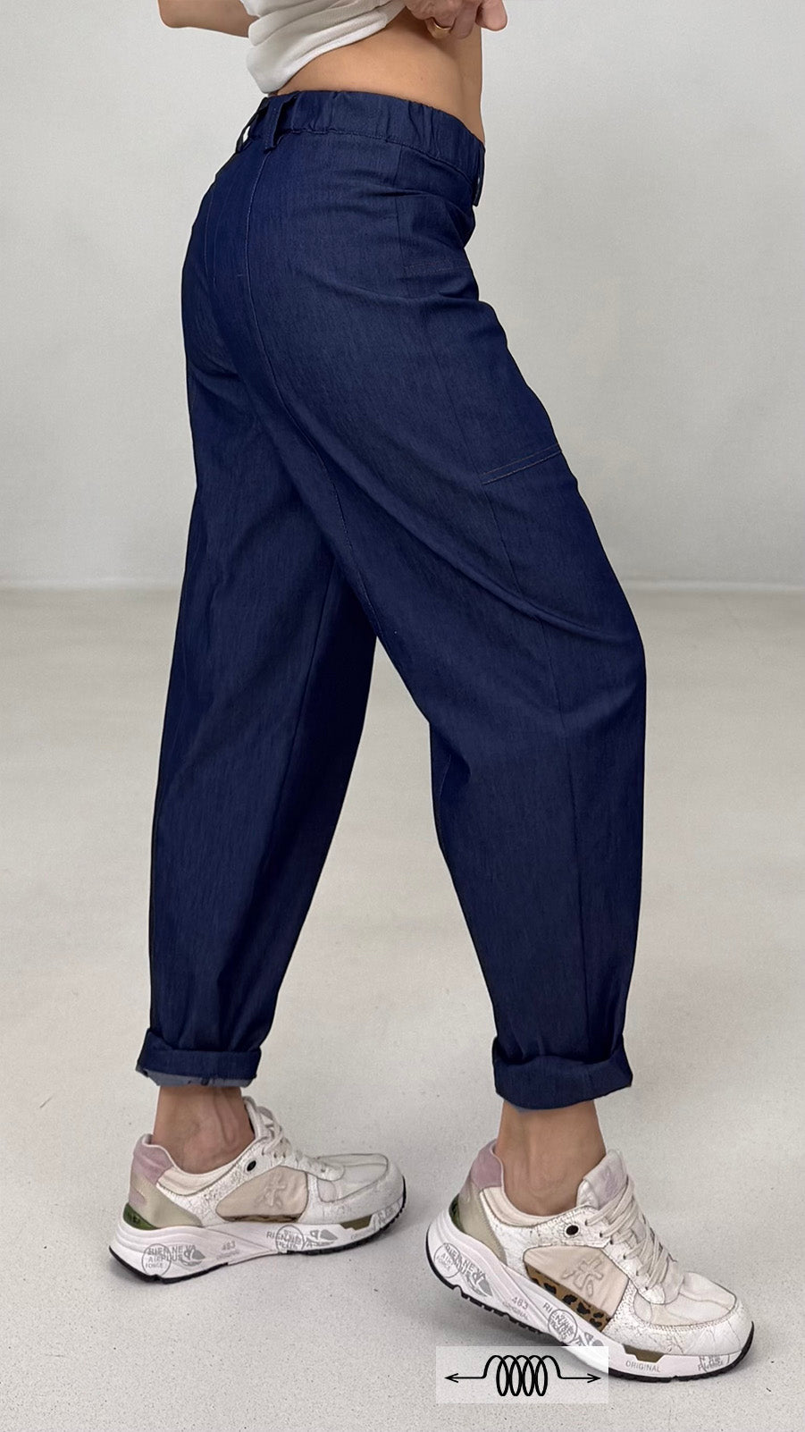 BALOON IN JEANS ELASTICO