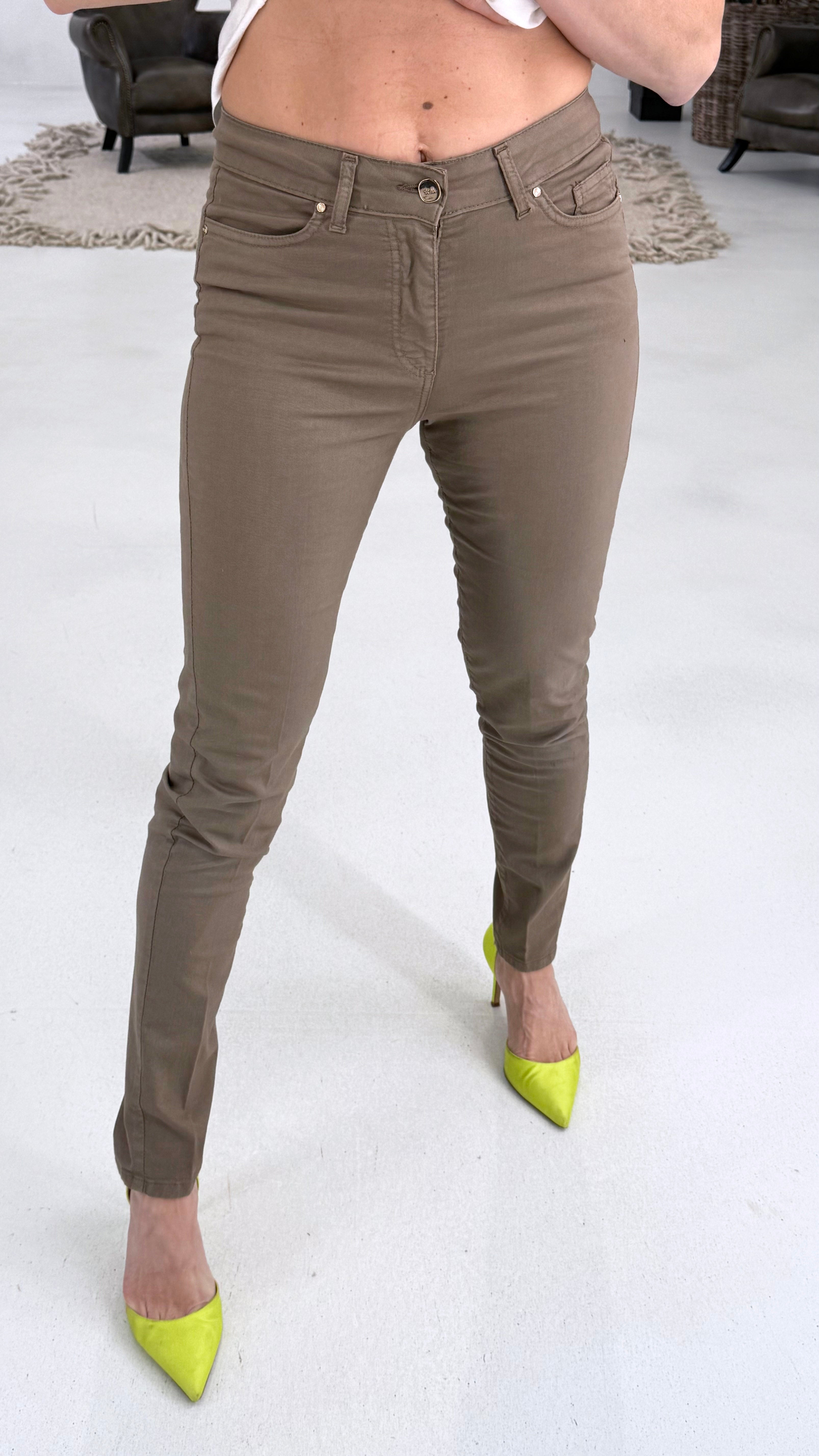843 P25 TORTORA SKINNY JEANS TINTO CAPO