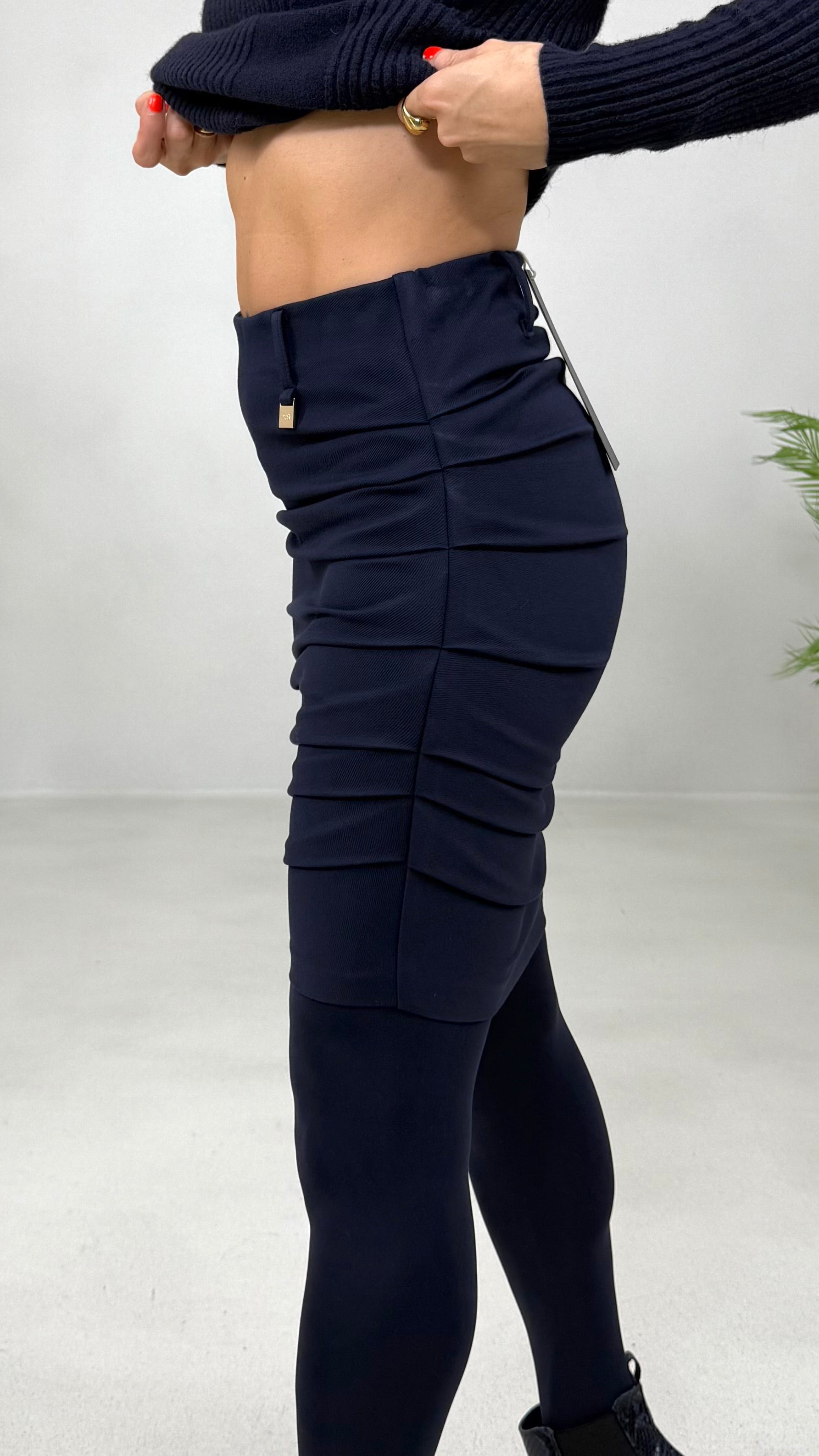 GONNA IN PUNTO MILANO DIAGONALE CON PIEGHE