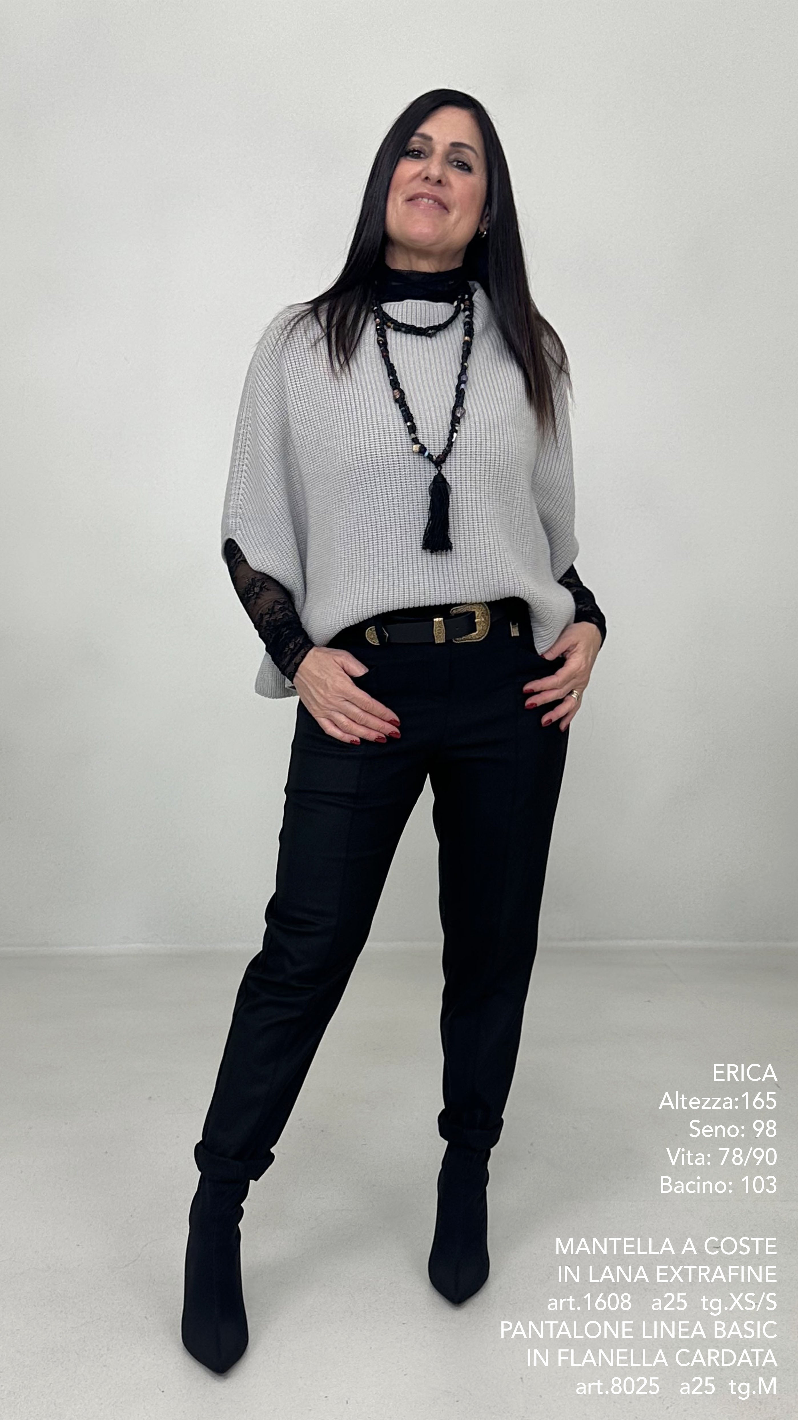 MANTELLA A COSTE 100 % LANA