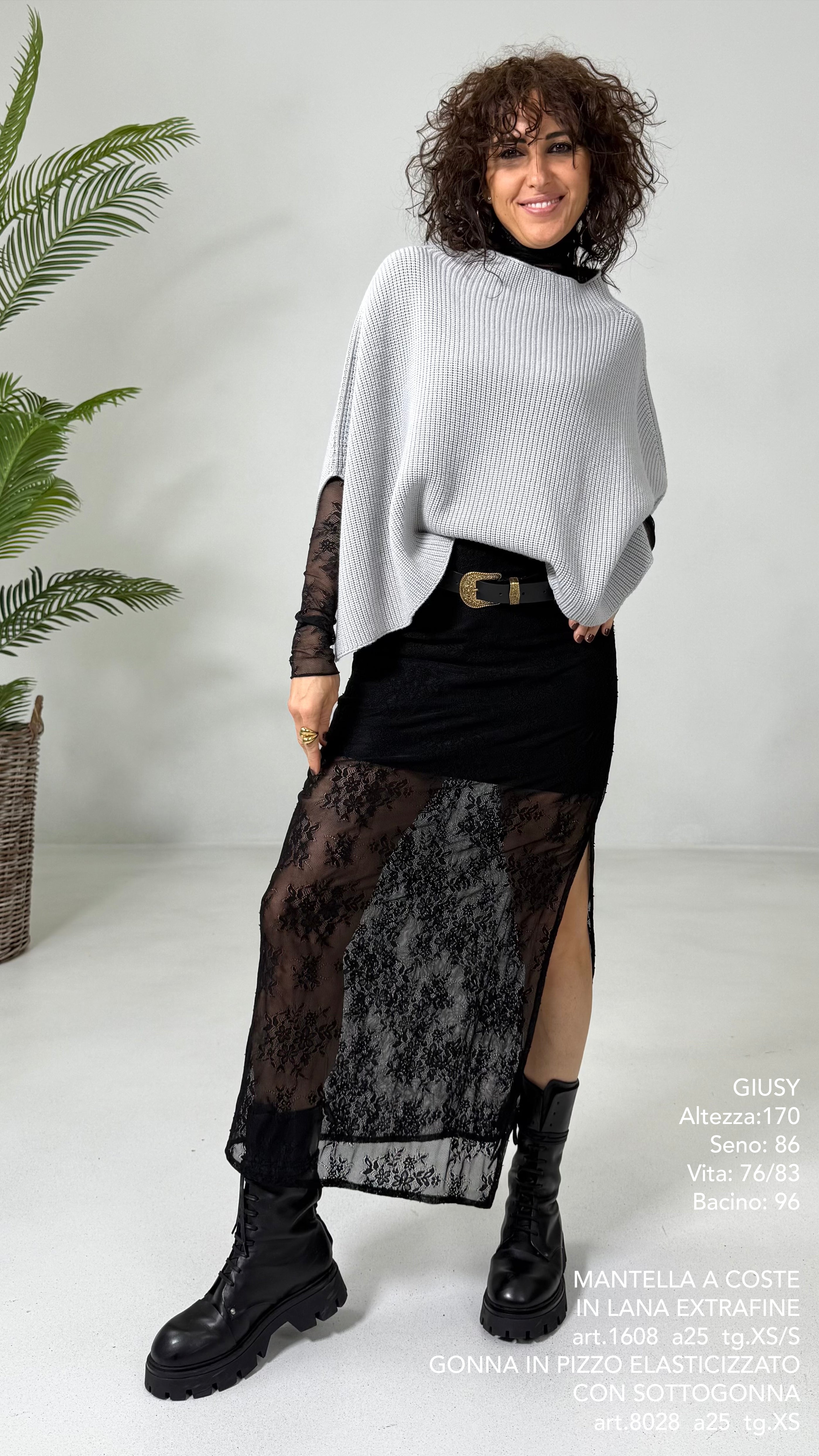 MANTELLA A COSTE 100 % LANA