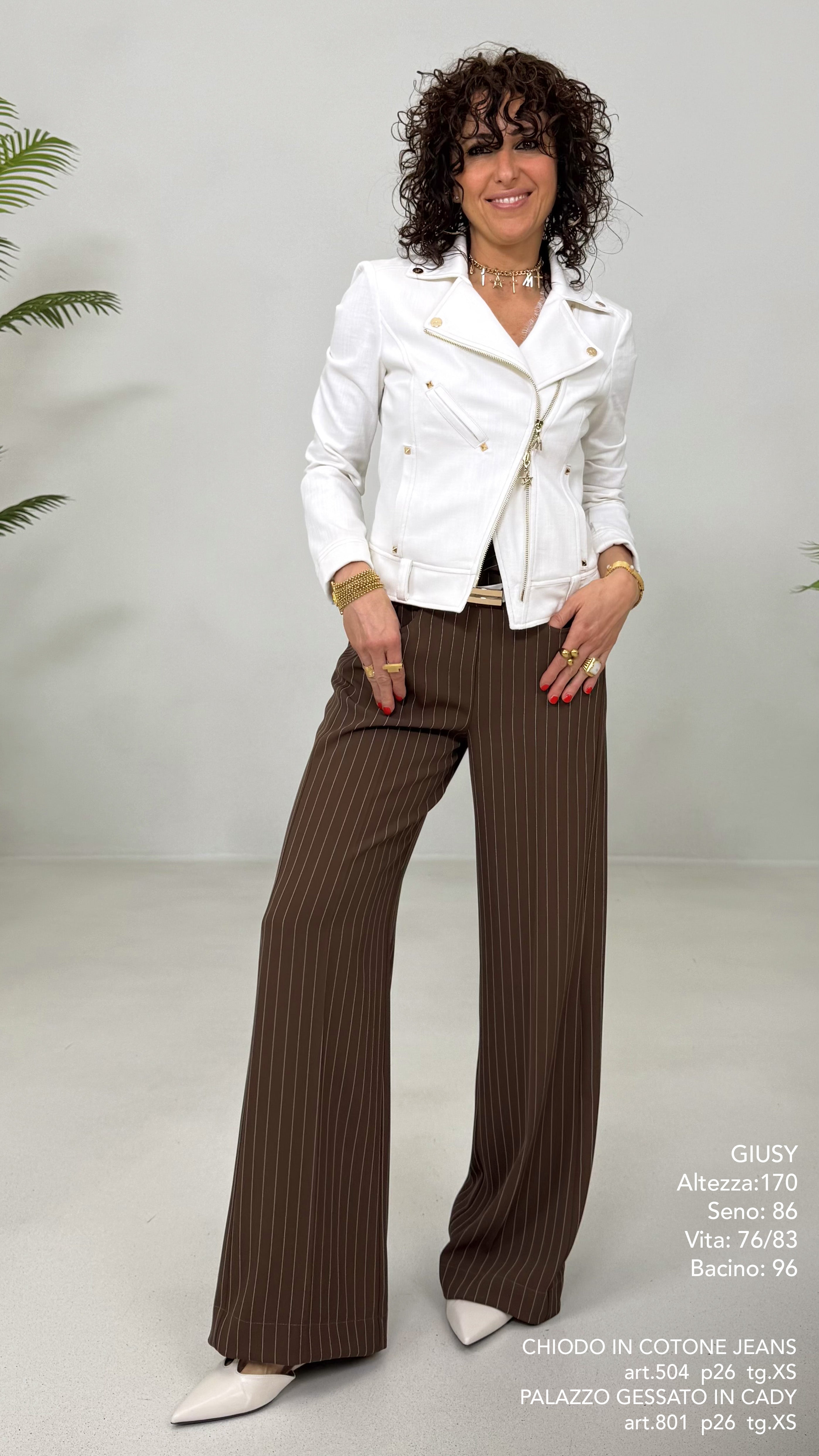 CHIODO IN COTONE JEANS
