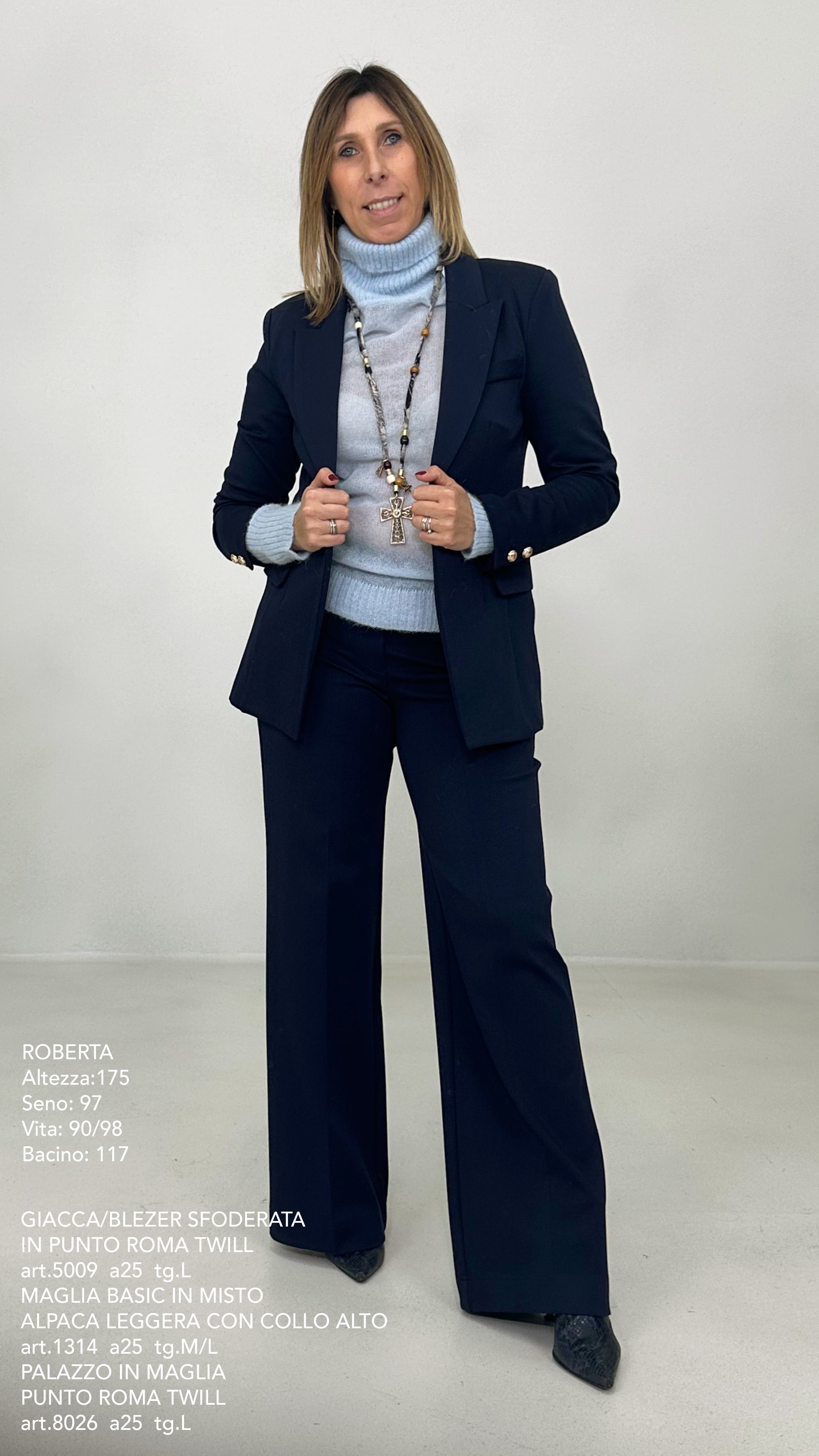 GIACCA SFODERATA IN PUNTO ROMA TWILL