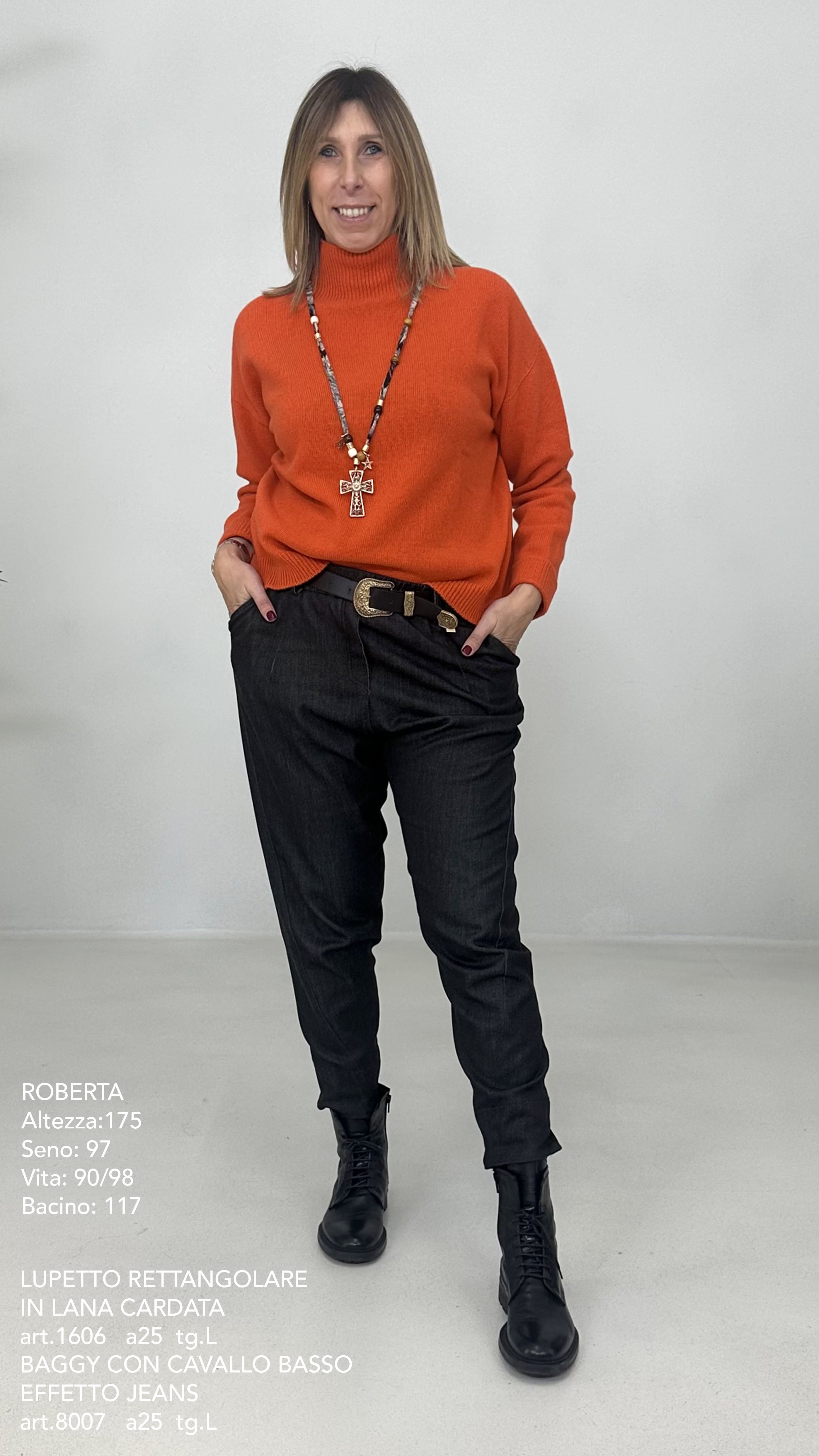 LUPETTO RETTANGOLARE IN LANA CARDATA