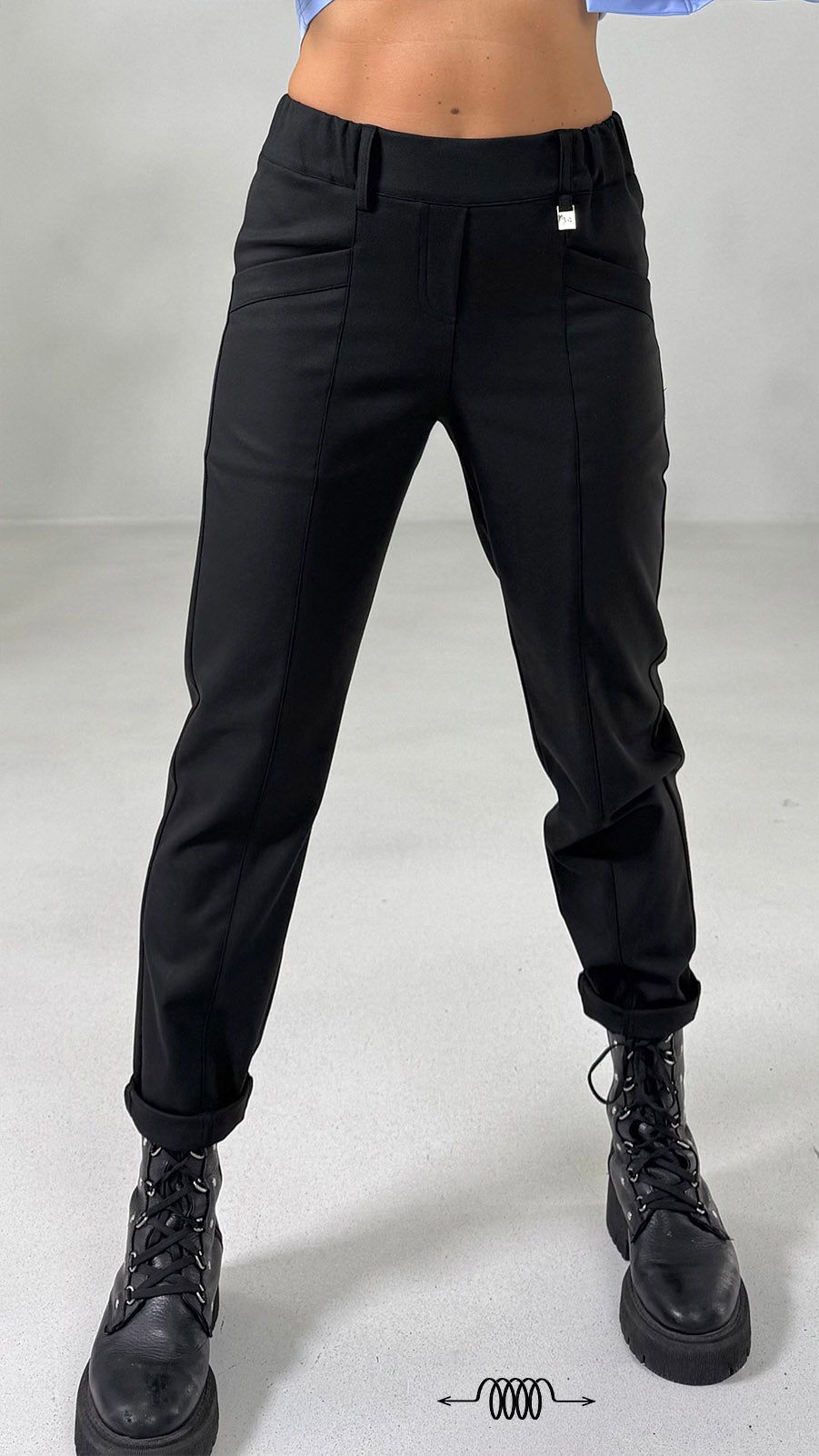 PANTALONE LINEA BASIC IN FLANELLA CARDATA