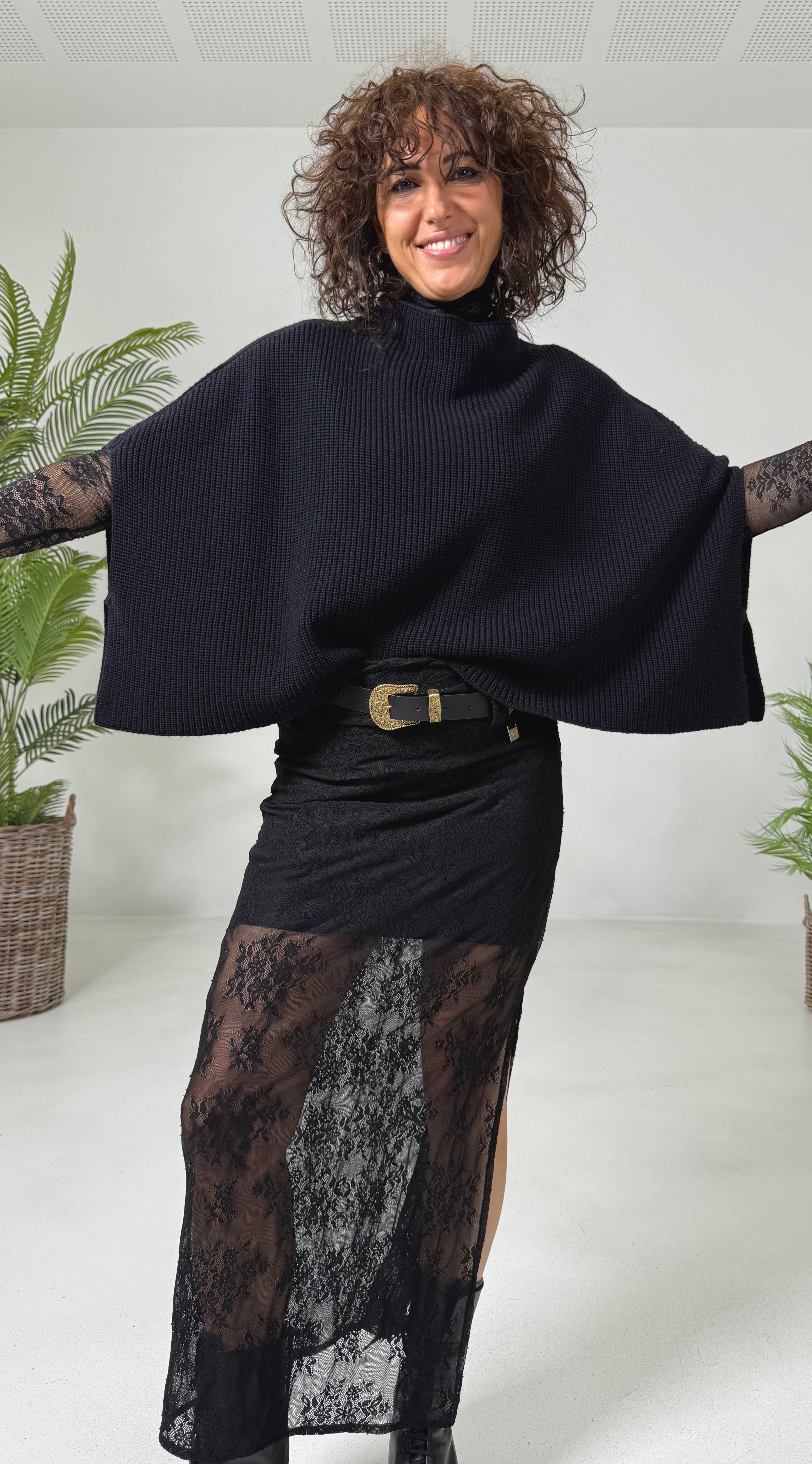 MANTELLA A COSTE 100% LANA