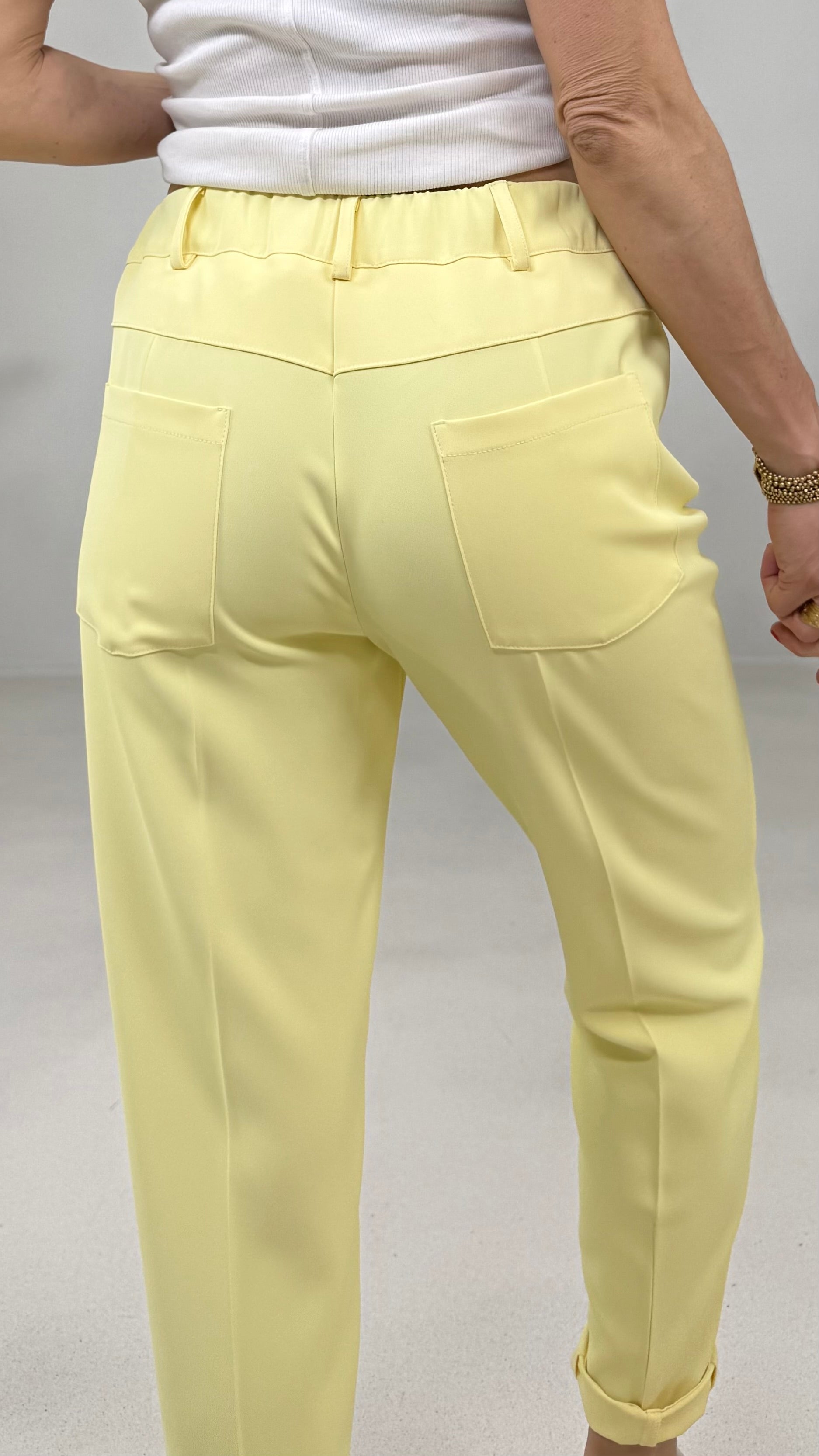 PANTALONE BASIC IN CADY FLUIDO