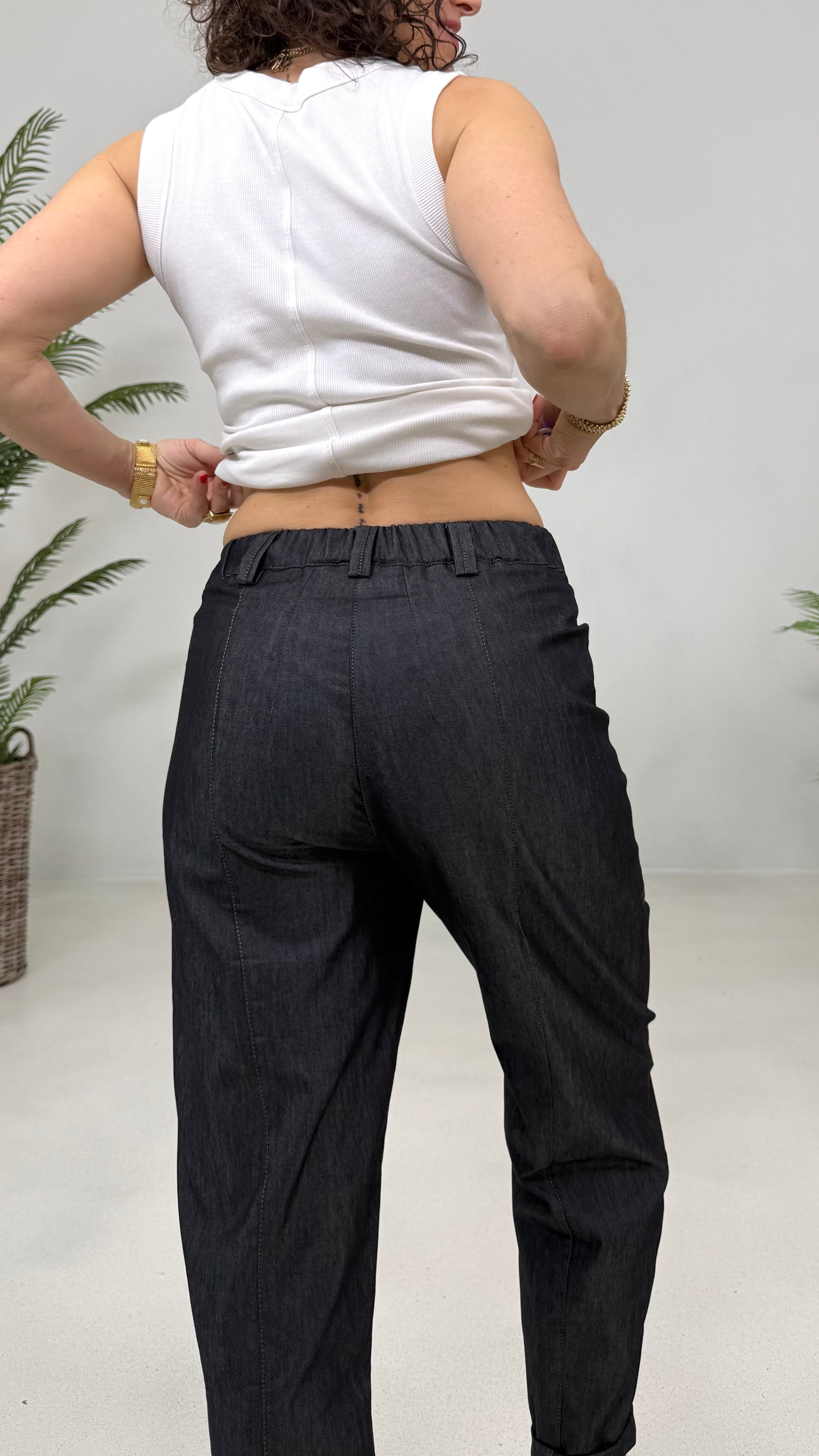 BALOON IN JEANS ELASTICO