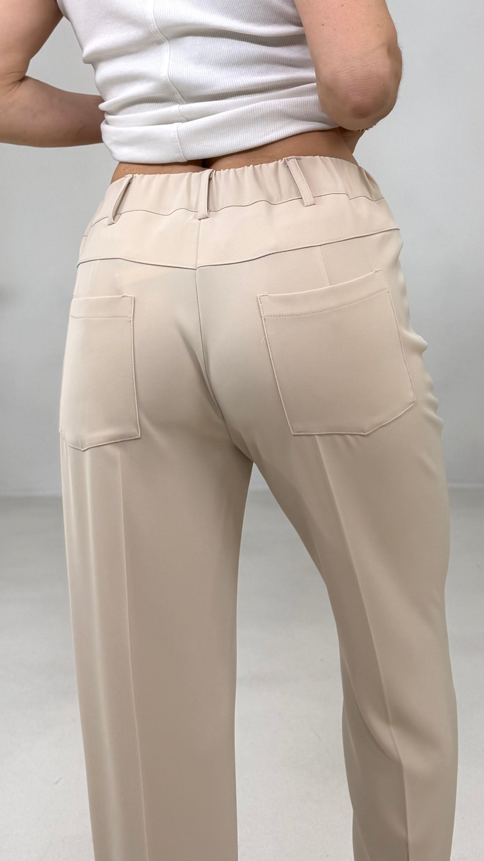 PANTALONE BASIC IN CADY FLUIDO