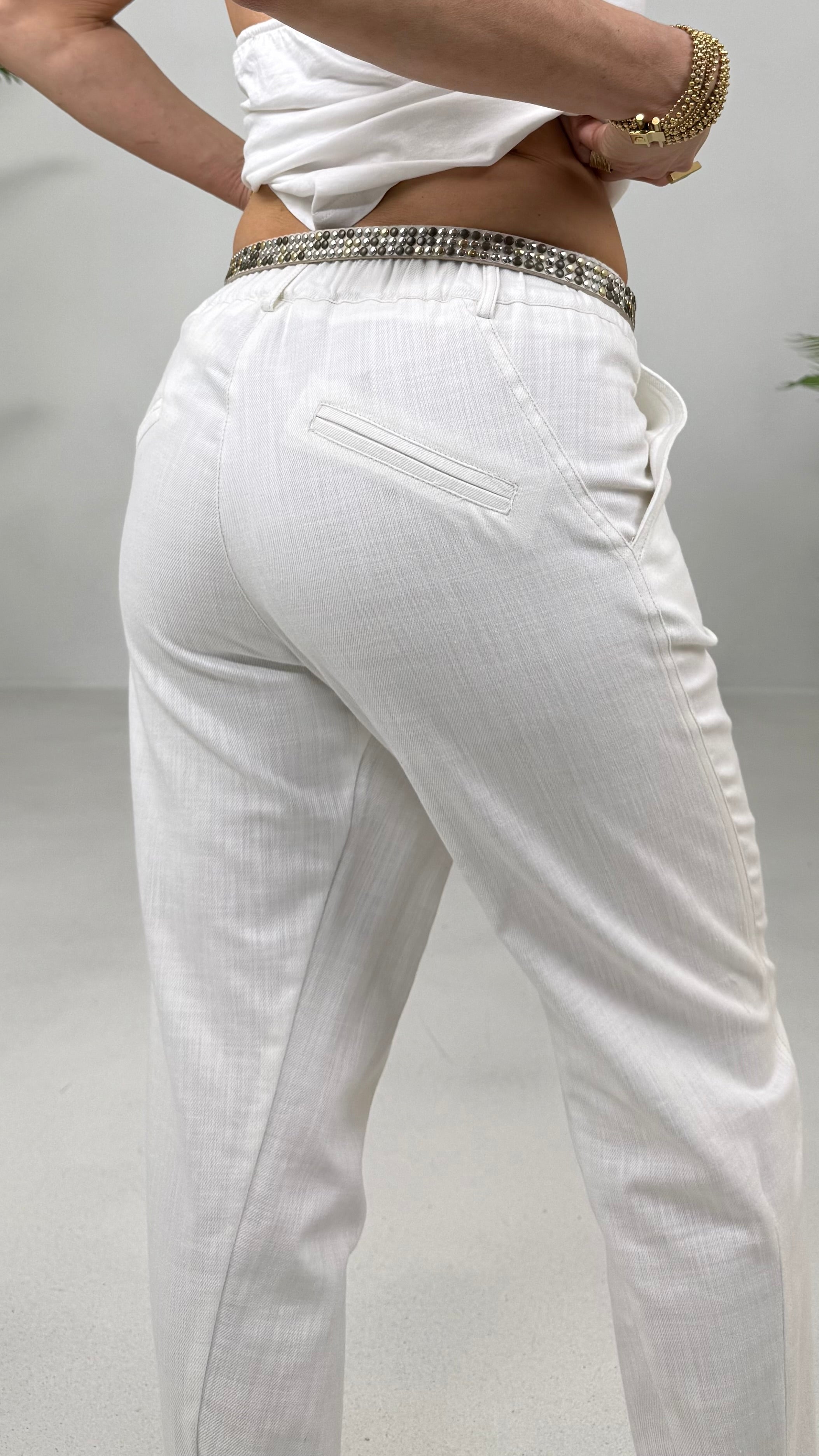 BAGGY CAVALLO BASSO IN COTONE JEANS