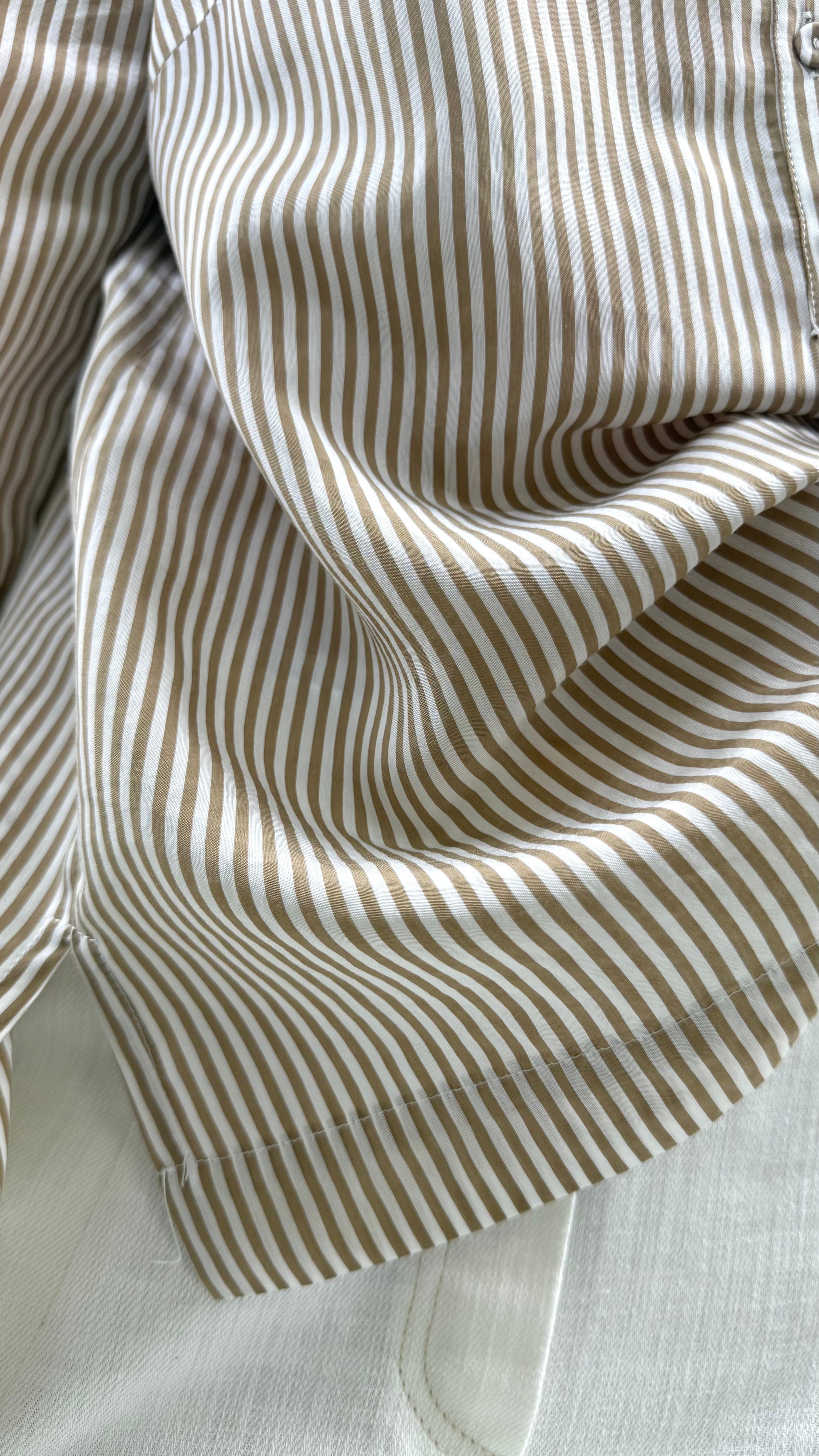 CAMICIA A RIGHE LINEA A TRAPEZIO