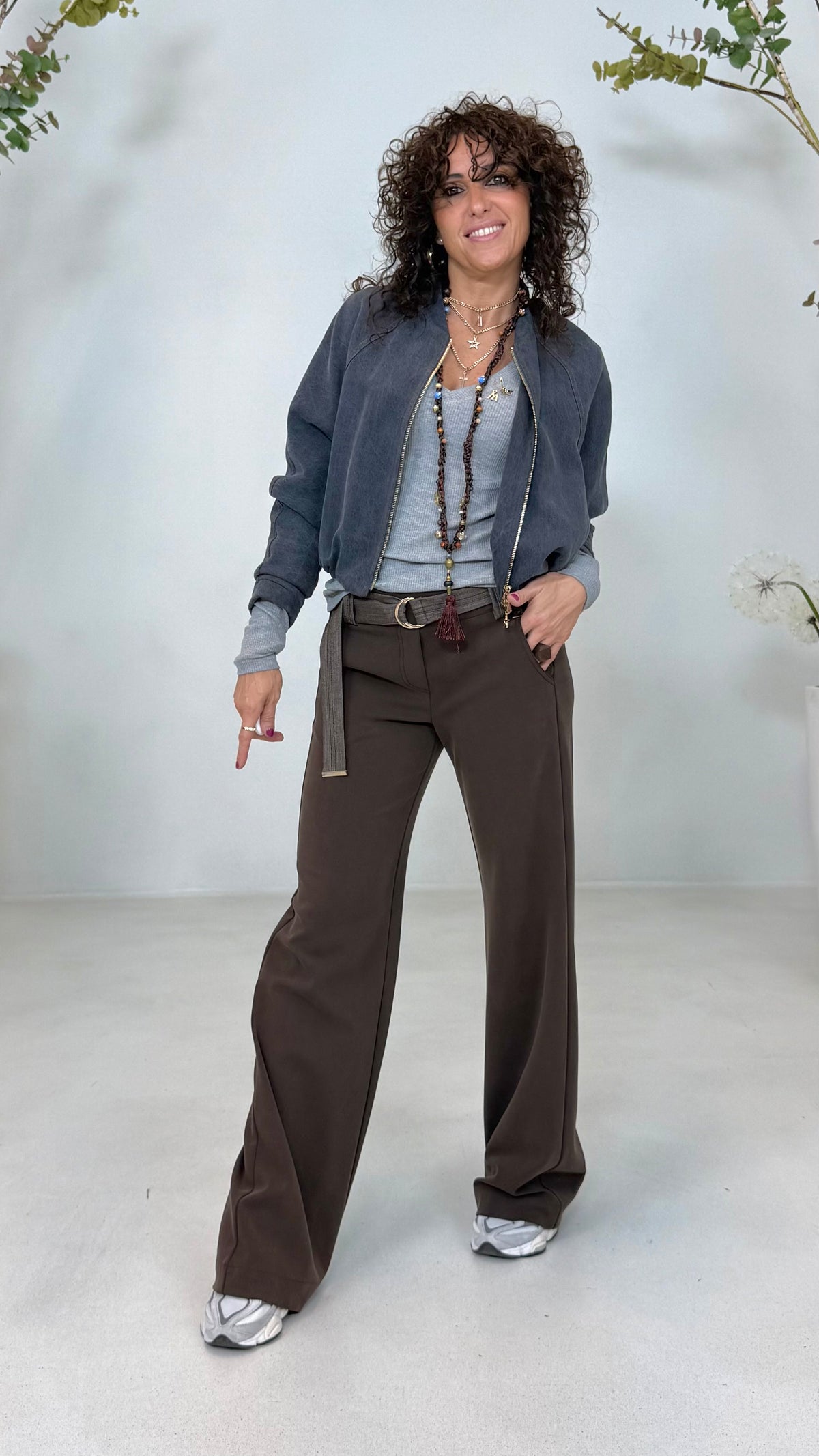 BOMBER IN JEANS LYOCELL