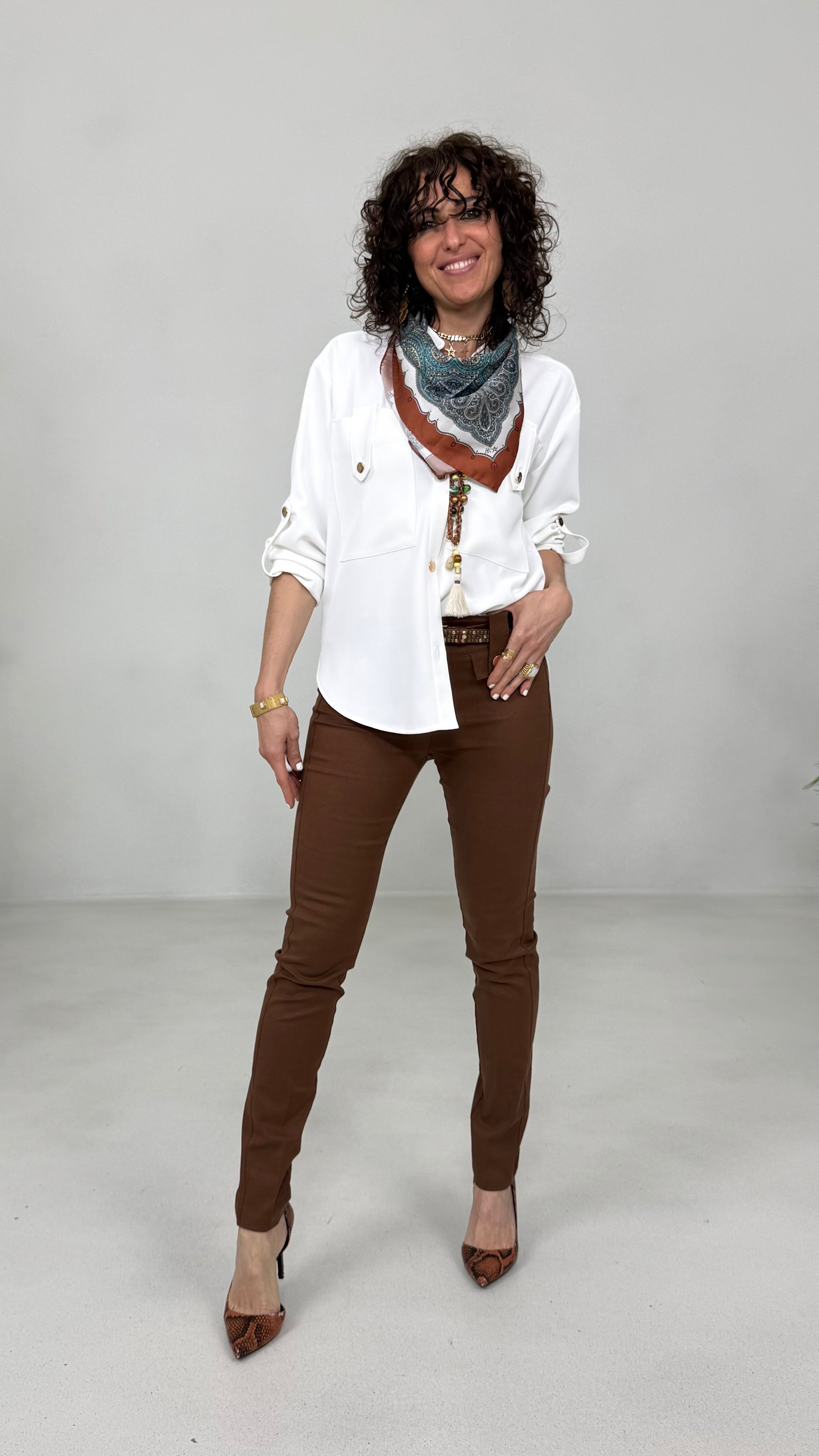 CAMICIA IN CADY FLUIDO UNITO