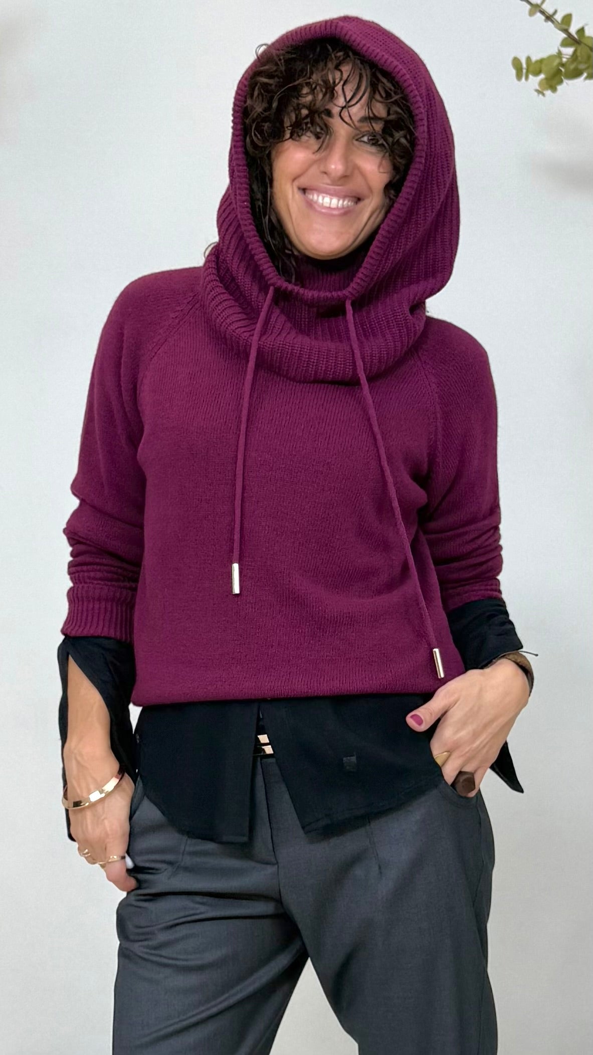 COPRICAPO/PASSAMONTAGNA IN MISTO CASHMERE