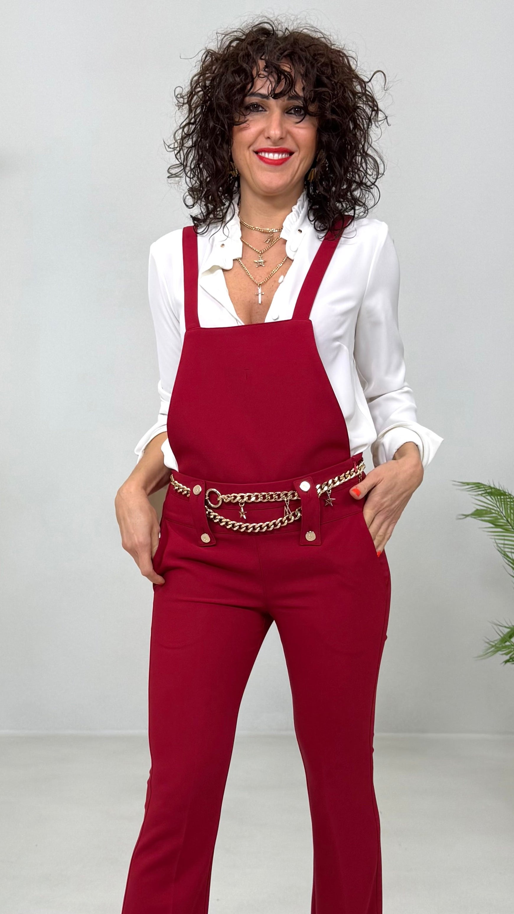 PETTORINA PER EFFETTO SALOPETTE IN CADY TECNICO