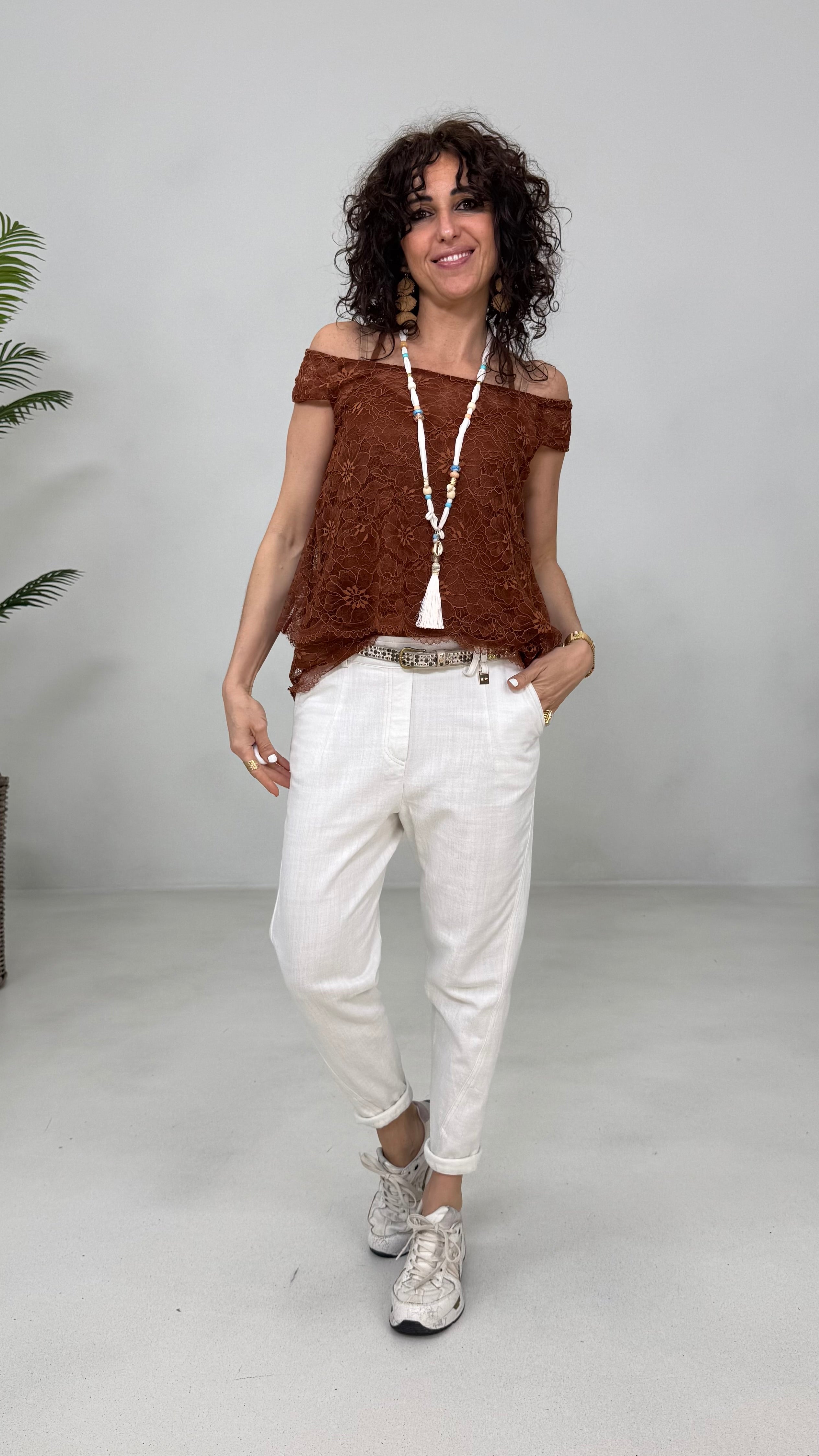 BAGGY CAVALLO BASSO IN COTONE JEANS