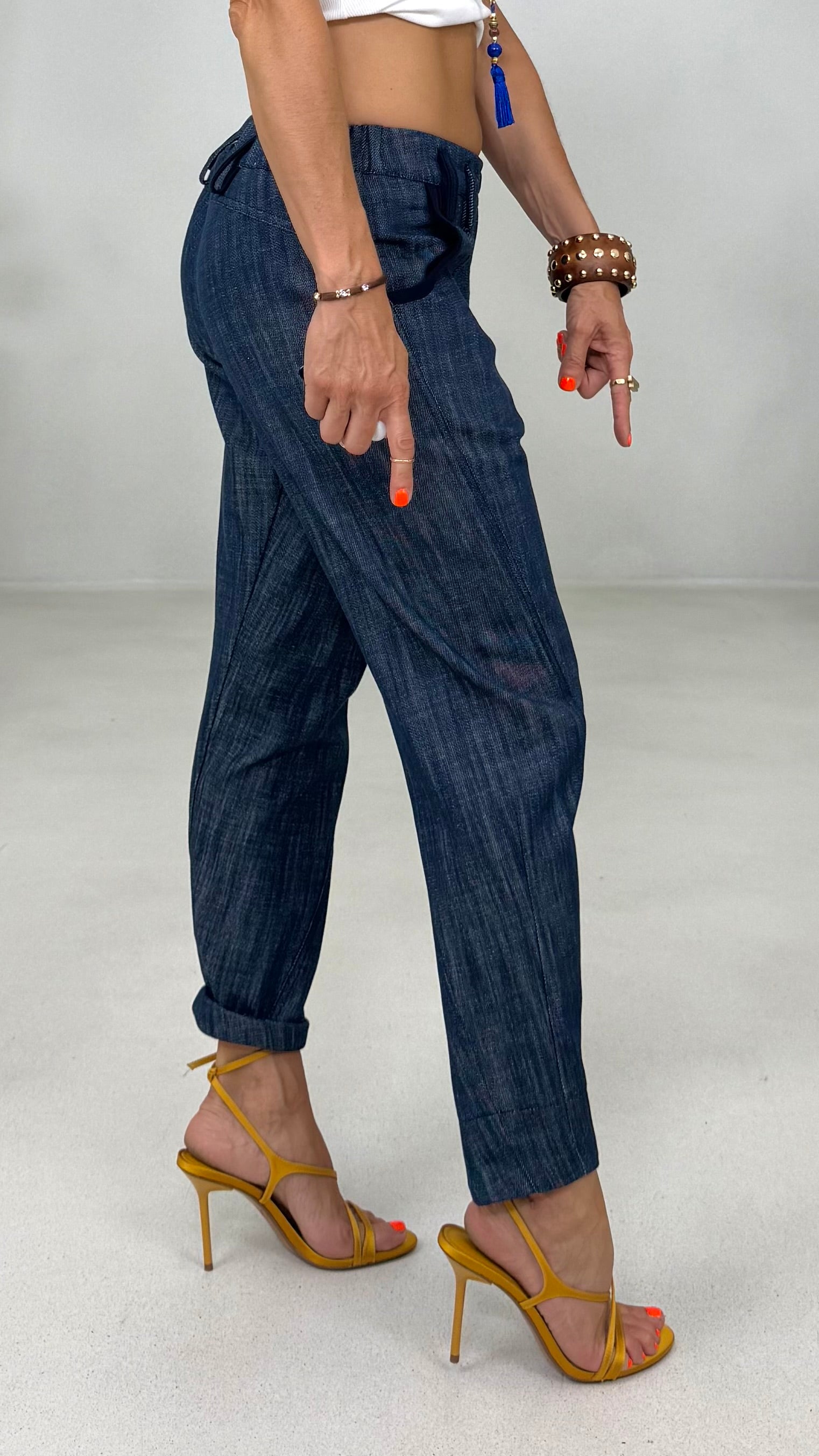 BAGGY ROCK IN DENIM 100% COTONE