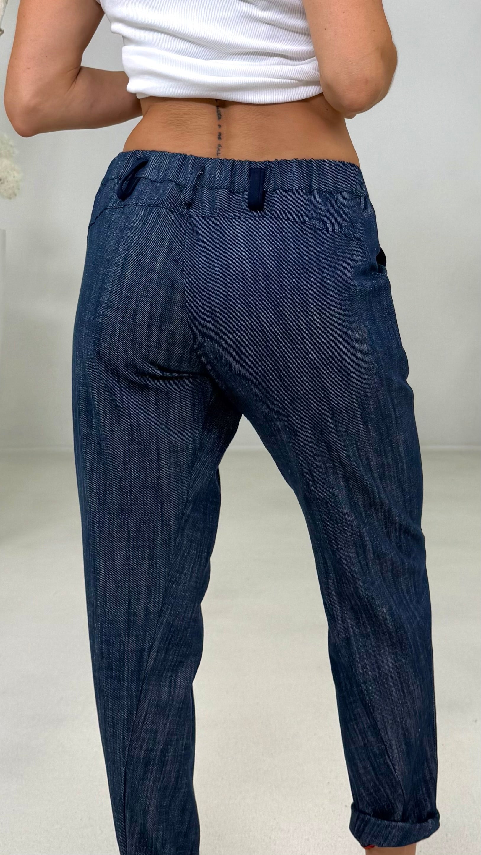 BAGGY ROCK IN DENIM 100% COTONE