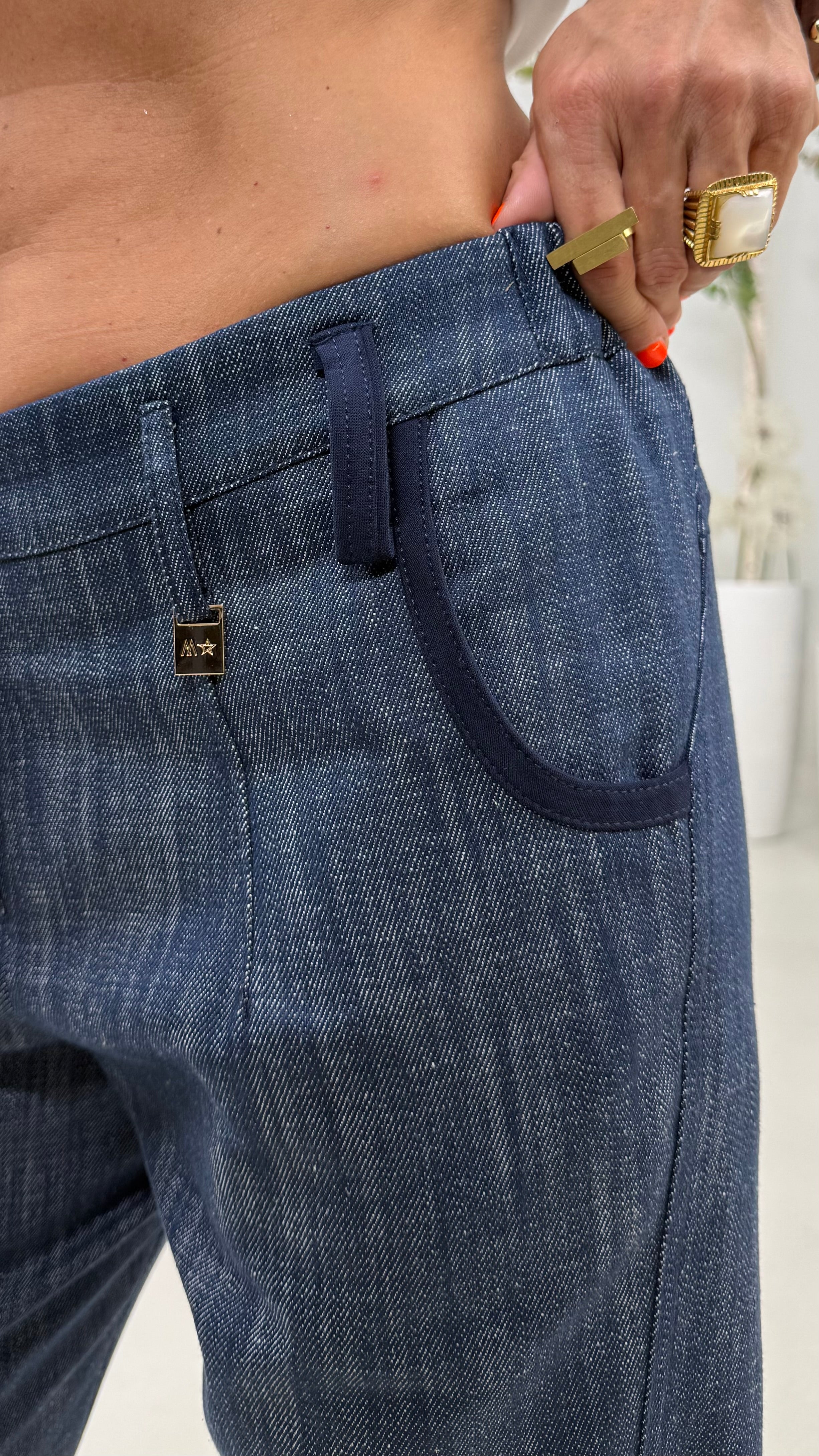 BAGGY ROCK IN DENIM 100% COTONE