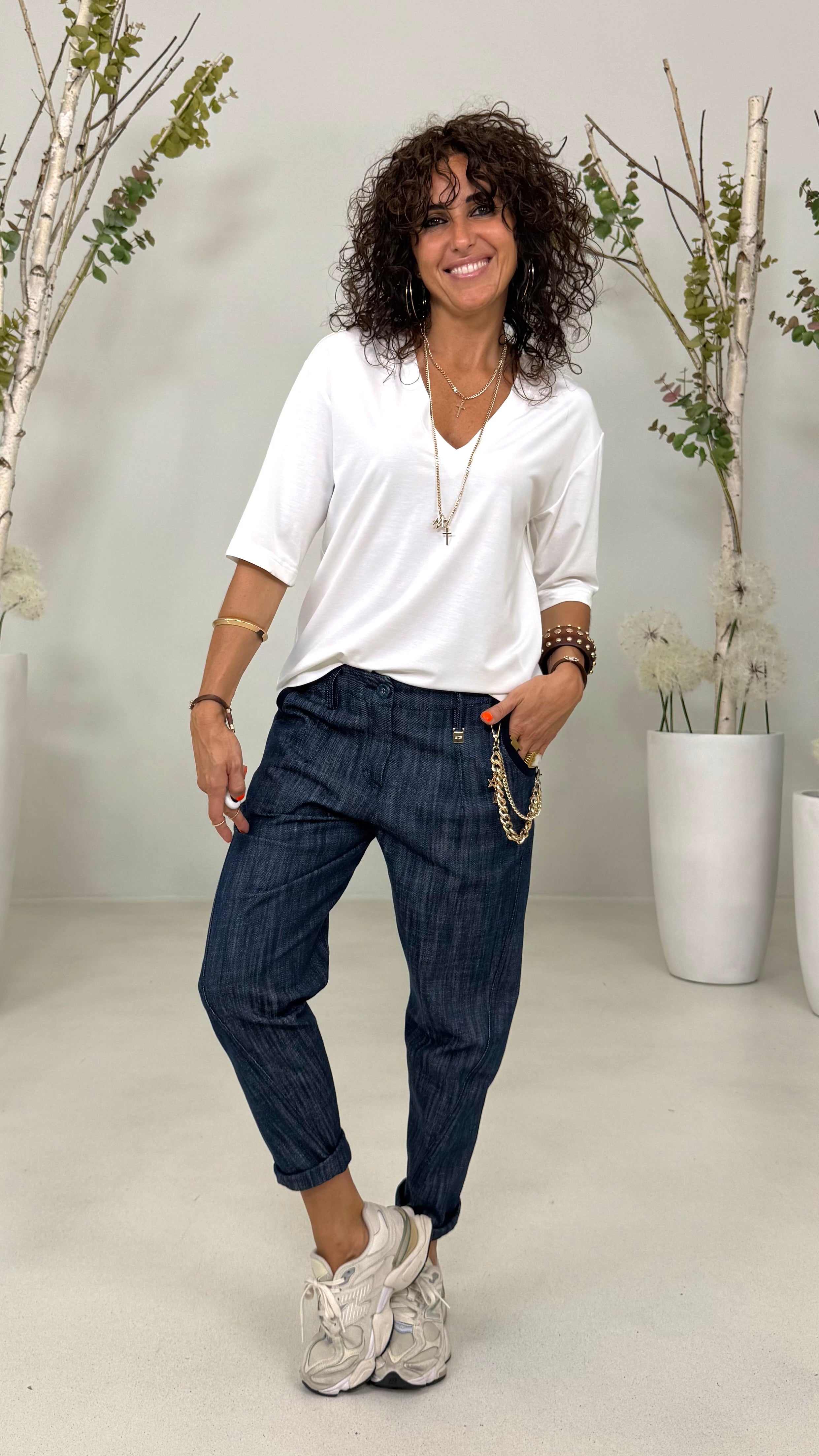 BAGGY ROCK IN DENIM 100% COTONE