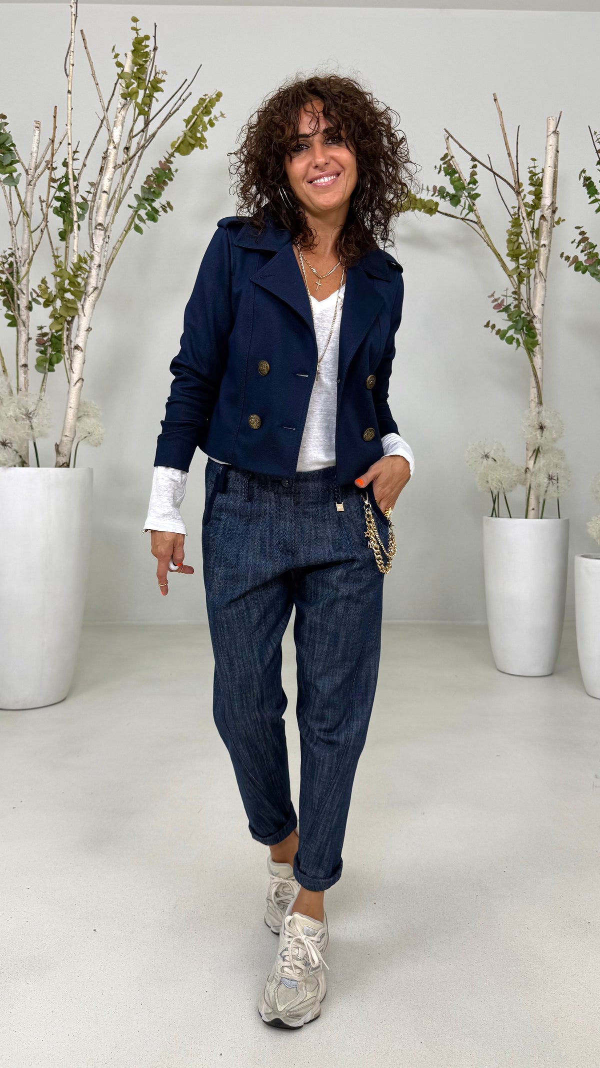 SPENCER ALAMARI IN TWILL PUNTO MAGLIA