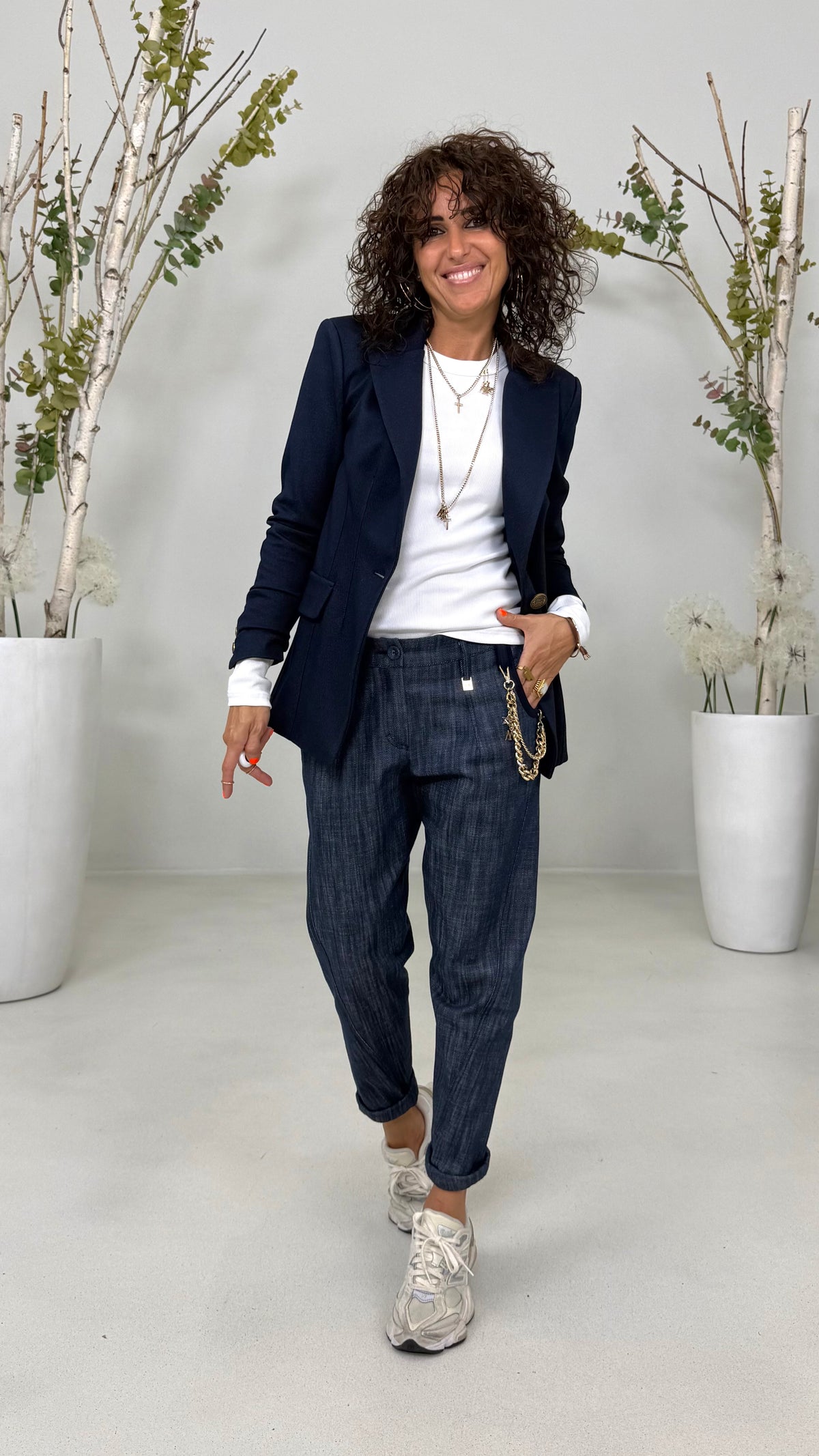 GIACCA IN TWILL PUNTO MAGLIA
